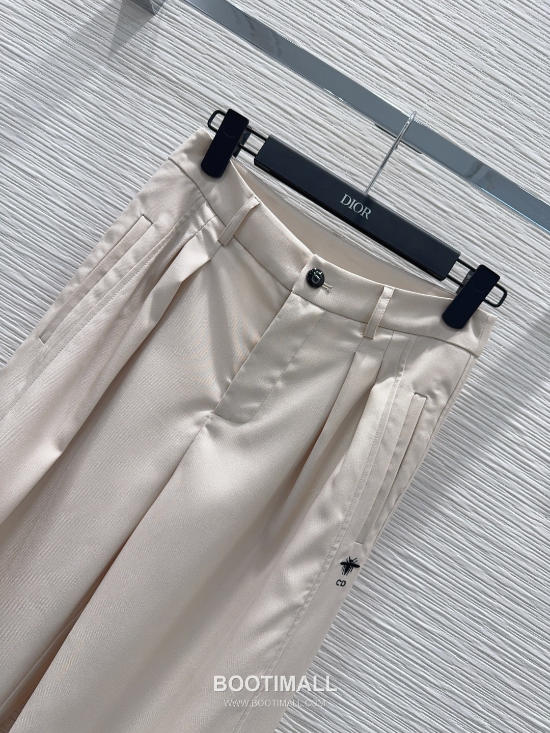 Dior SS26 Cotton Texture Straight Fit Pants 디올 SS26 코튼 텍스처 스트레이트핏 블랙 팬츠 9