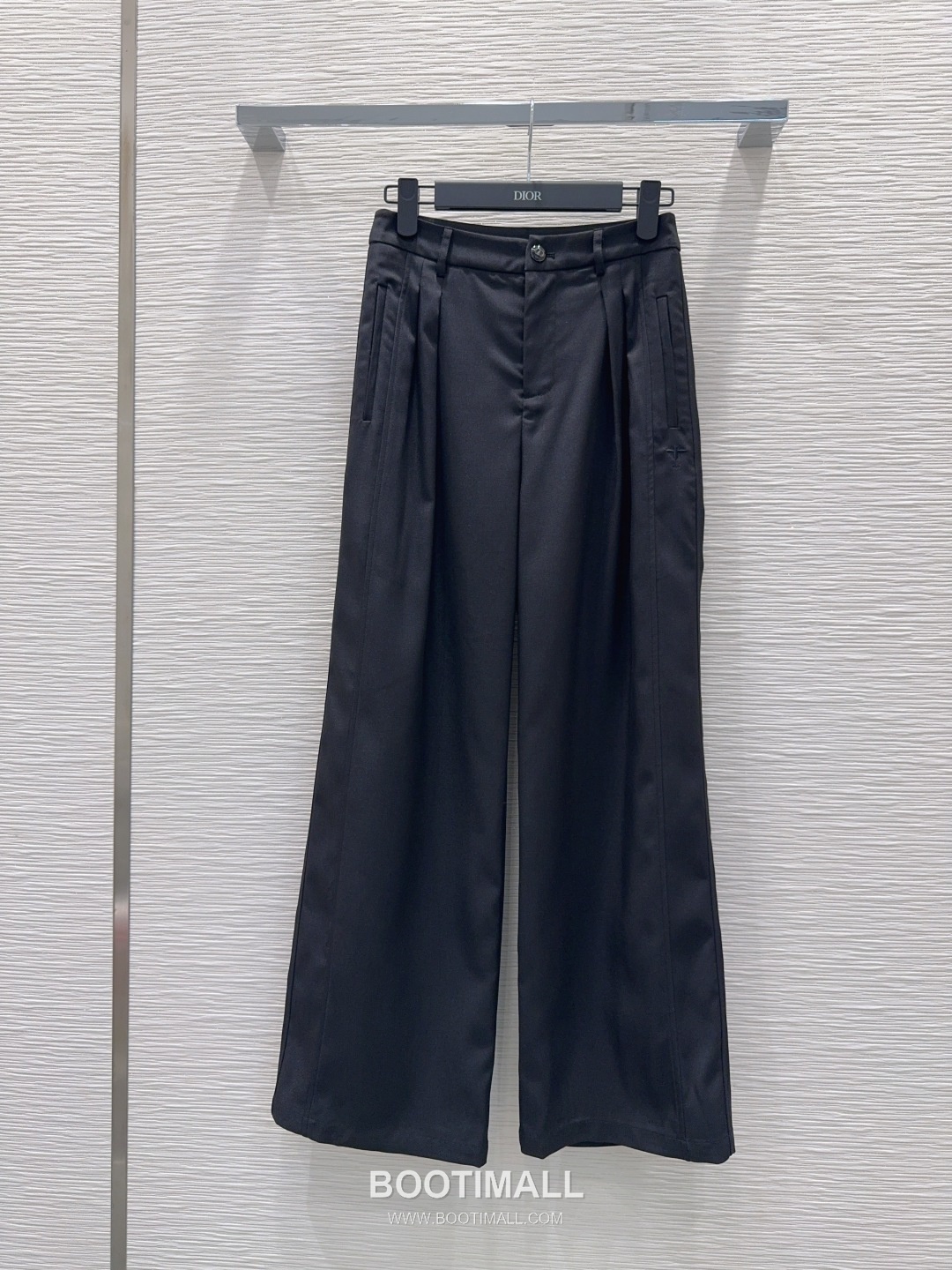 Dior SS26 Cotton Texture Straight Fit Pants 디올 SS26 코튼 텍스처 스트레이트핏 블랙 팬츠 8