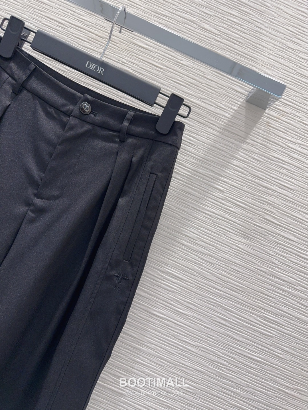 Dior SS26 Cotton Texture Straight Fit Pants 디올 SS26 코튼 텍스처 스트레이트핏 블랙 팬츠 11