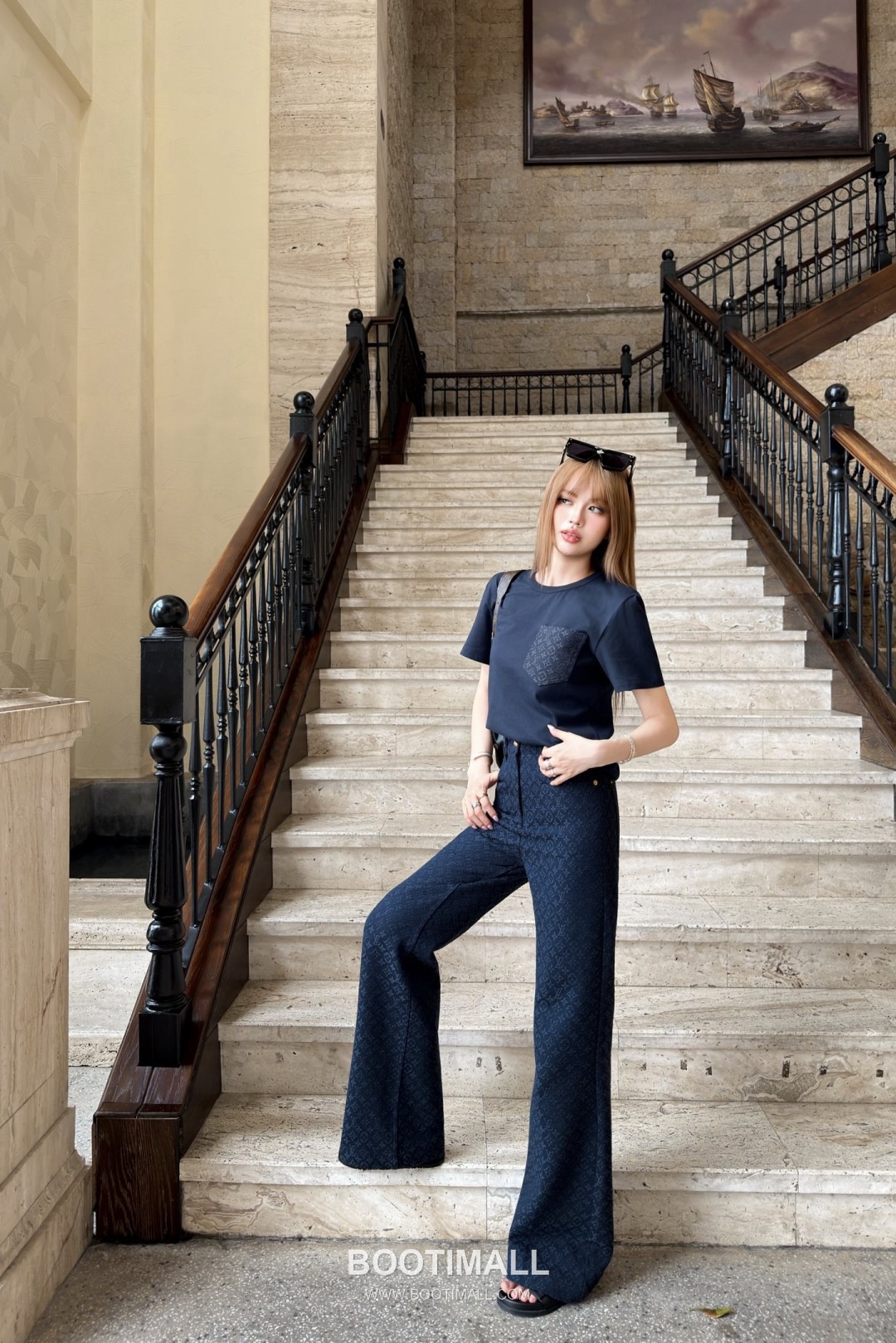 Louis Vuitton SS26 Cotton Logo Print T-Shirt 루이비통 SS26 코튼 로고 프린트 블랙 티셔츠 8