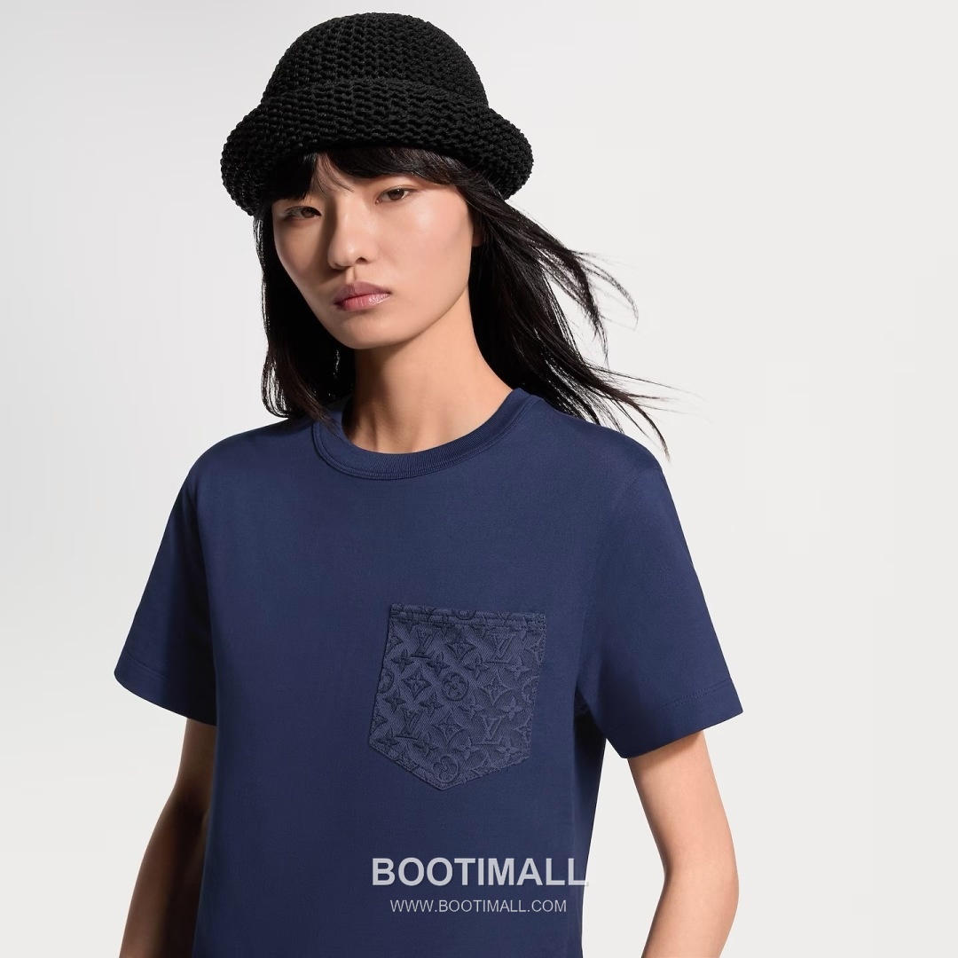 Louis Vuitton SS26 Cotton Logo Print T-Shirt 루이비통 SS26 코튼 로고 프린트 블랙 티셔츠 23