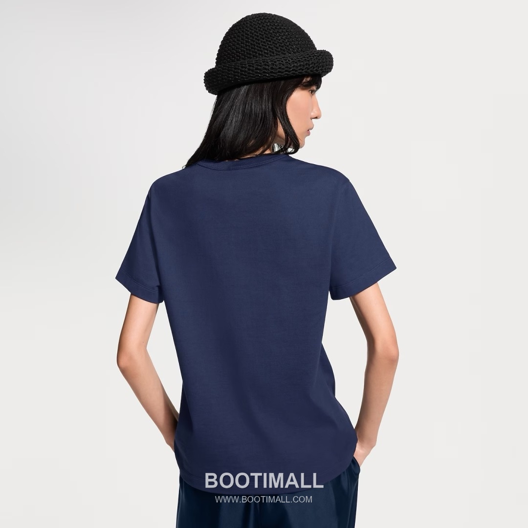 Louis Vuitton SS26 Cotton Logo Print T-Shirt 루이비통 SS26 코튼 로고 프린트 블랙 티셔츠 24