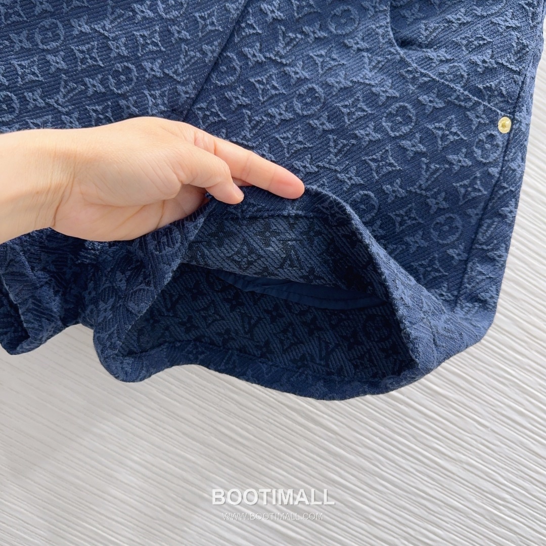 Louis Vuitton SS26 Monogram Jacquard Cotton Shorts 루이비통 SS26 모노그램 자카드 코튼 블랙 쇼츠 14