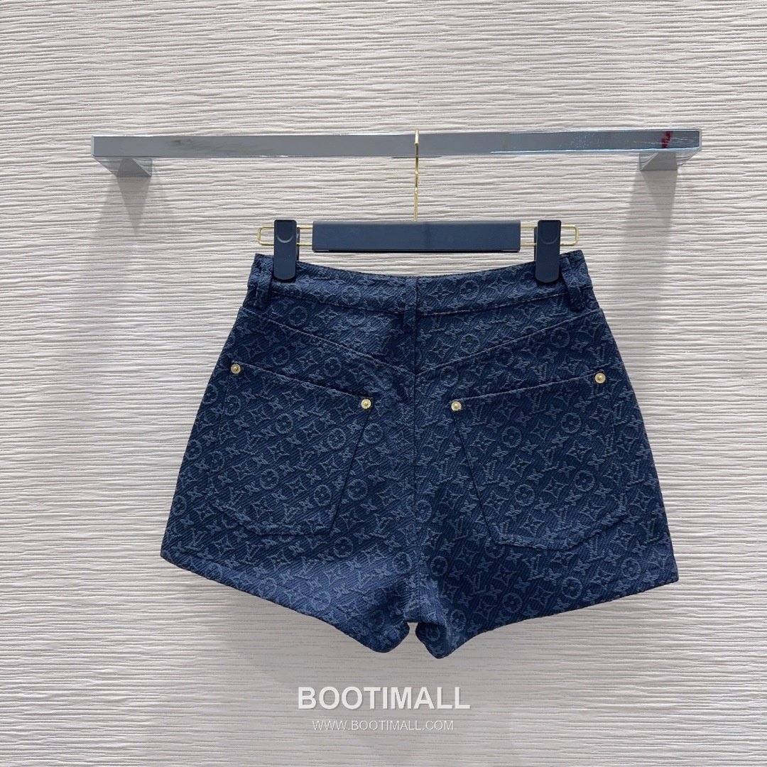 Louis Vuitton SS26 Monogram Jacquard Cotton Shorts 루이비통 SS26 모노그램 자카드 코튼 블랙 쇼츠 18