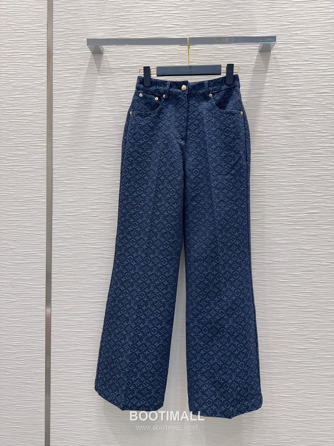 Louis Vuitton SS26 Monogram Jacquard Cotton Pants 루이비통 SS26 모노그램 자카드 코튼 블랙 팬츠 1