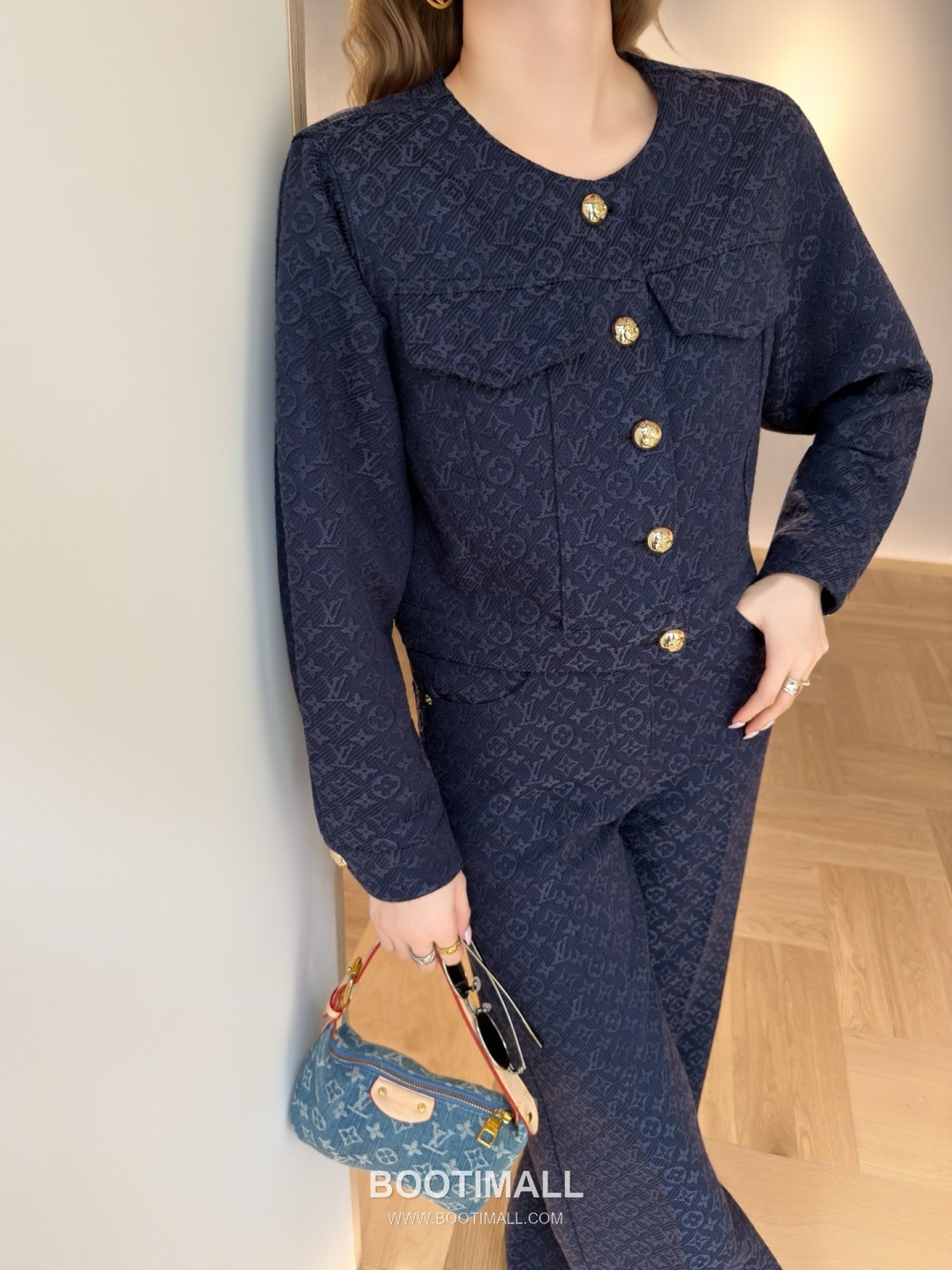 Louis Vuitton SS26 Monogram Jacquard Cotton Zip Jacket 루이비통 SS26 모노그램 자카드 코튼 블랙 재킷 4