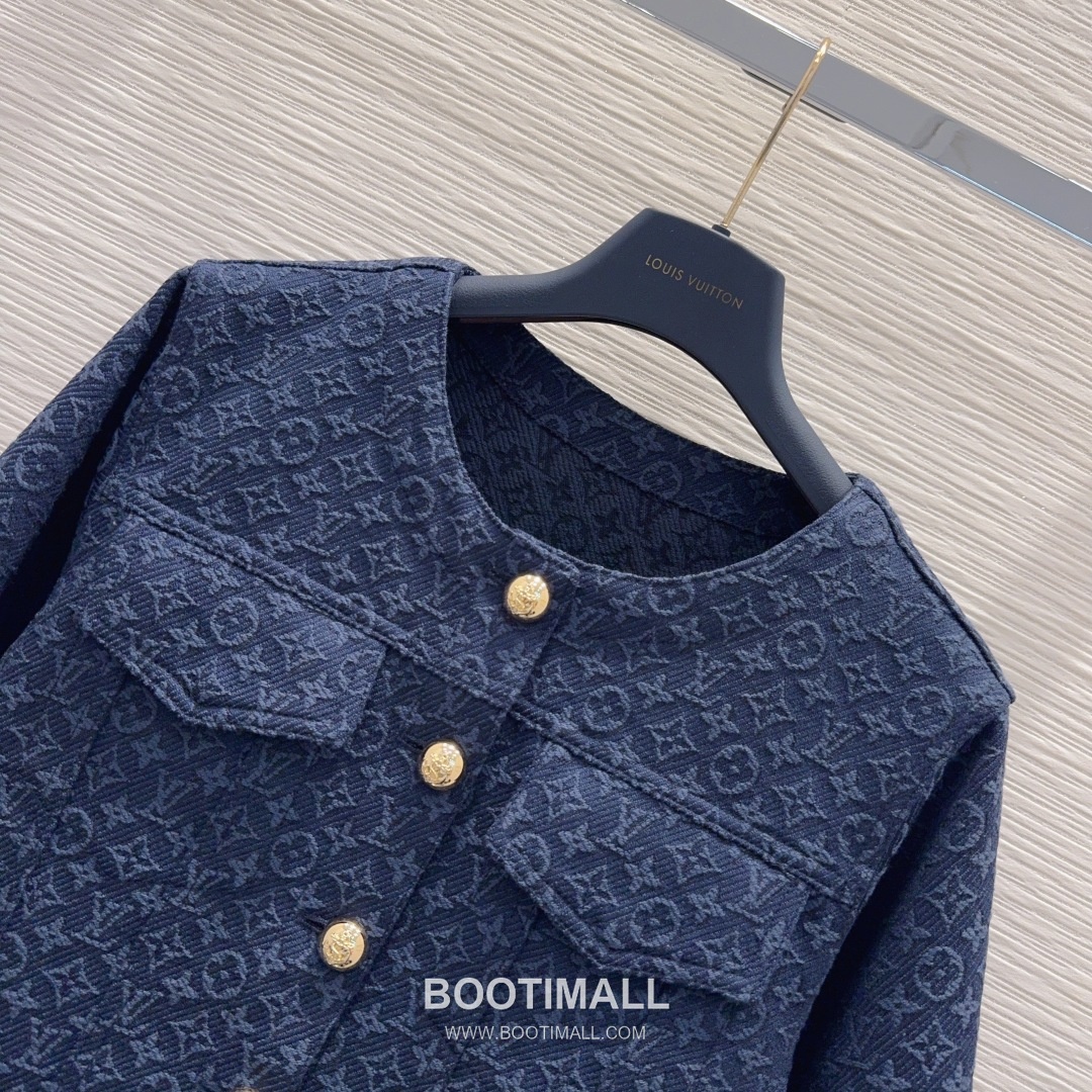 Louis Vuitton SS26 Monogram Jacquard Cotton Zip Jacket 루이비통 SS26 모노그램 자카드 코튼 블랙 재킷 12