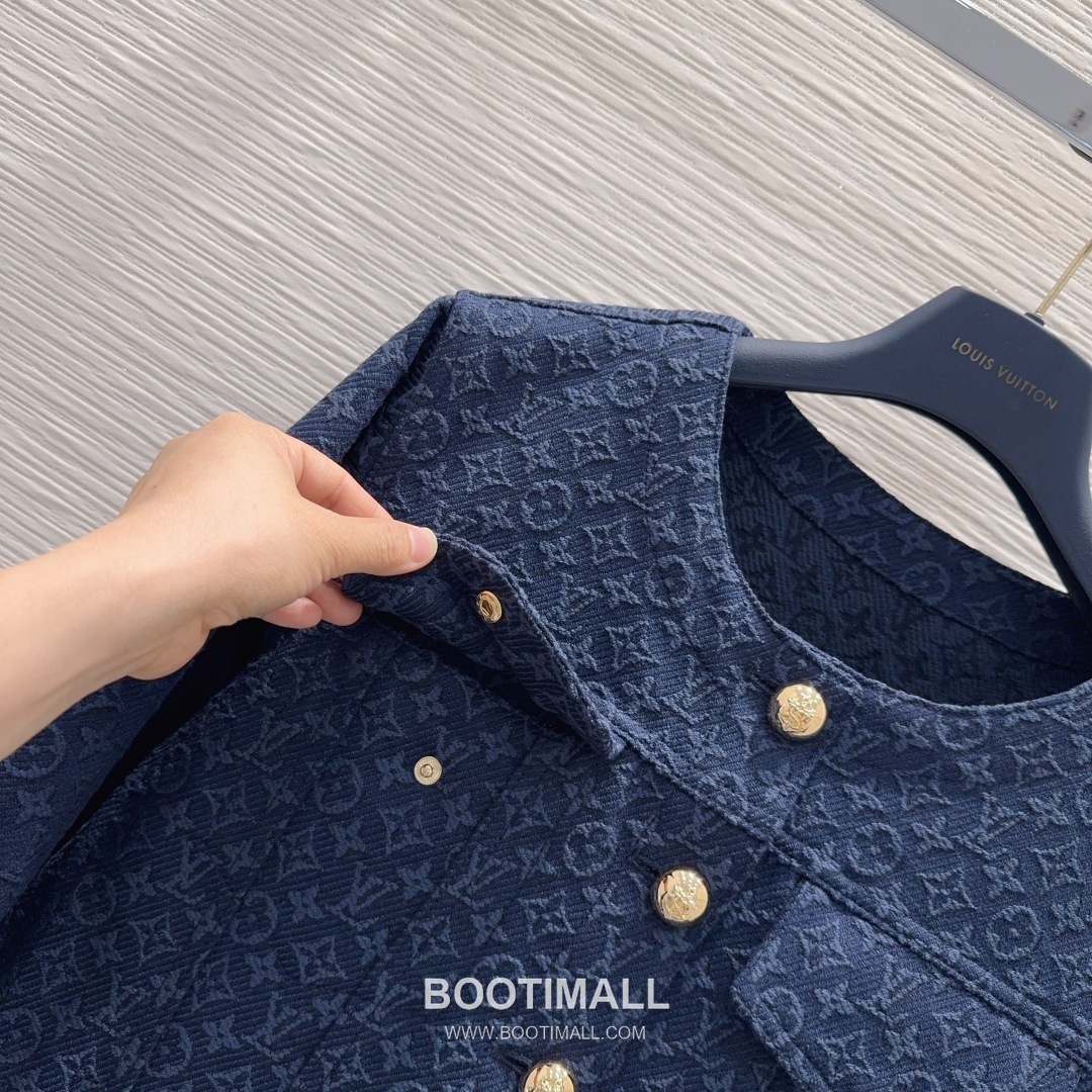 Louis Vuitton SS26 Monogram Jacquard Cotton Zip Jacket 루이비통 SS26 모노그램 자카드 코튼 블랙 재킷 13