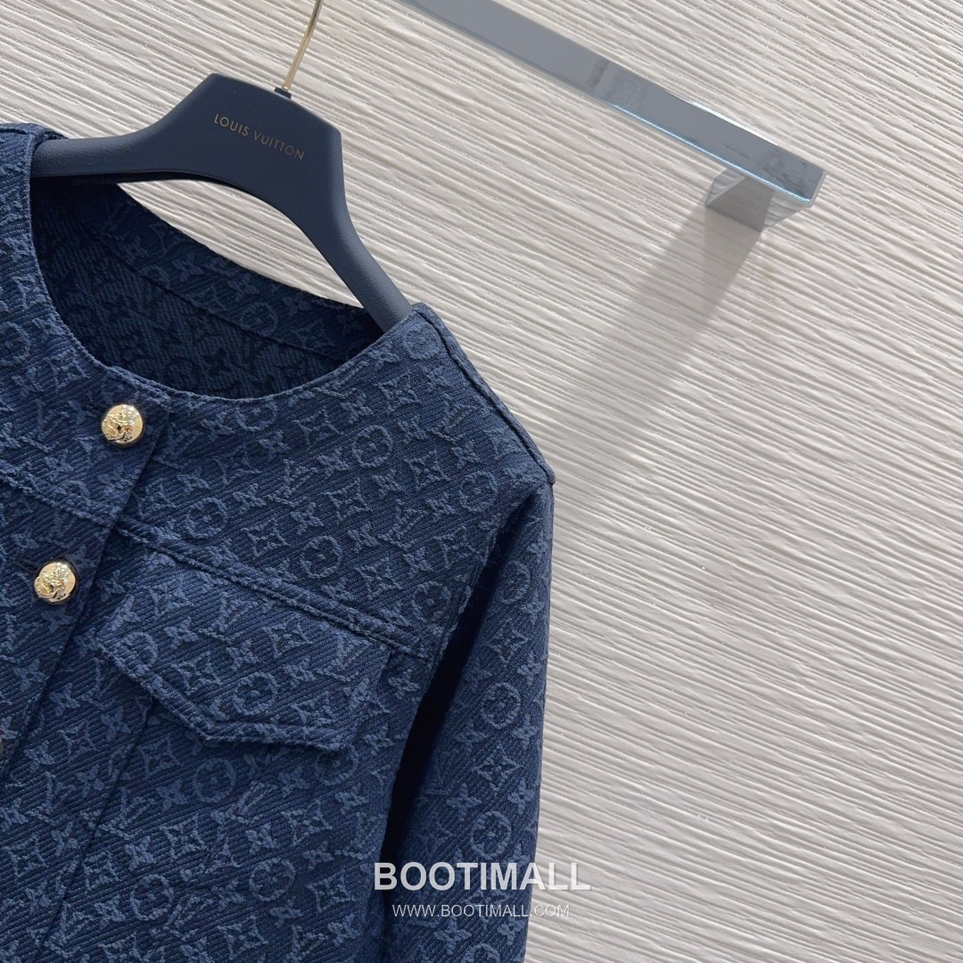 Louis Vuitton SS26 Monogram Jacquard Cotton Zip Jacket 루이비통 SS26 모노그램 자카드 코튼 블랙 재킷 14