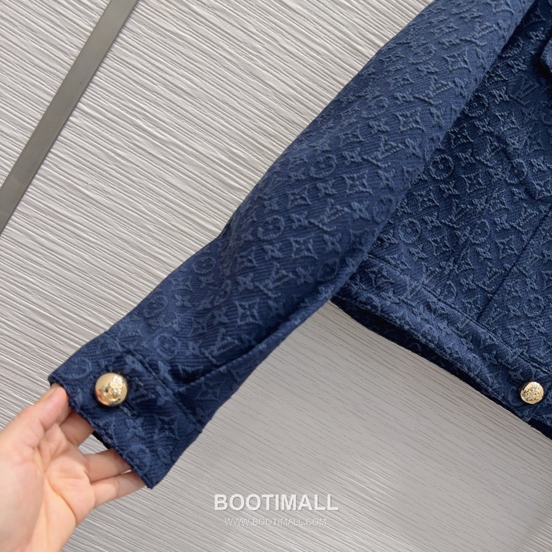 Louis Vuitton SS26 Monogram Jacquard Cotton Zip Jacket 루이비통 SS26 모노그램 자카드 코튼 블랙 재킷 16