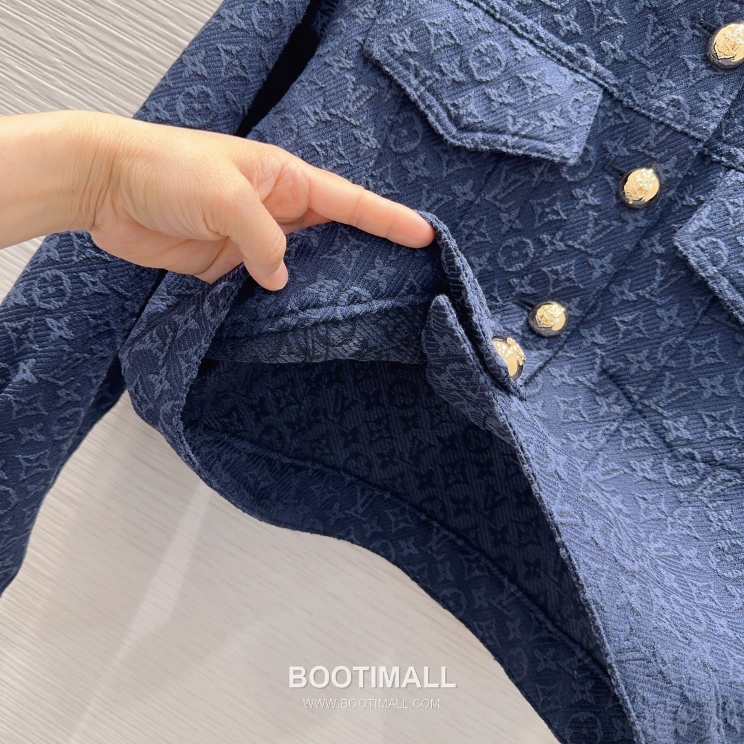 Louis Vuitton SS26 Monogram Jacquard Cotton Zip Jacket 루이비통 SS26 모노그램 자카드 코튼 블랙 재킷 18