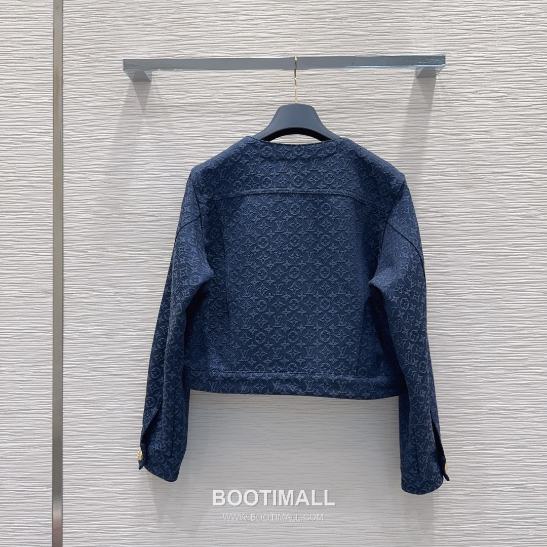 Louis Vuitton SS26 Monogram Jacquard Cotton Zip Jacket 루이비통 SS26 모노그램 자카드 코튼 블랙 재킷 19