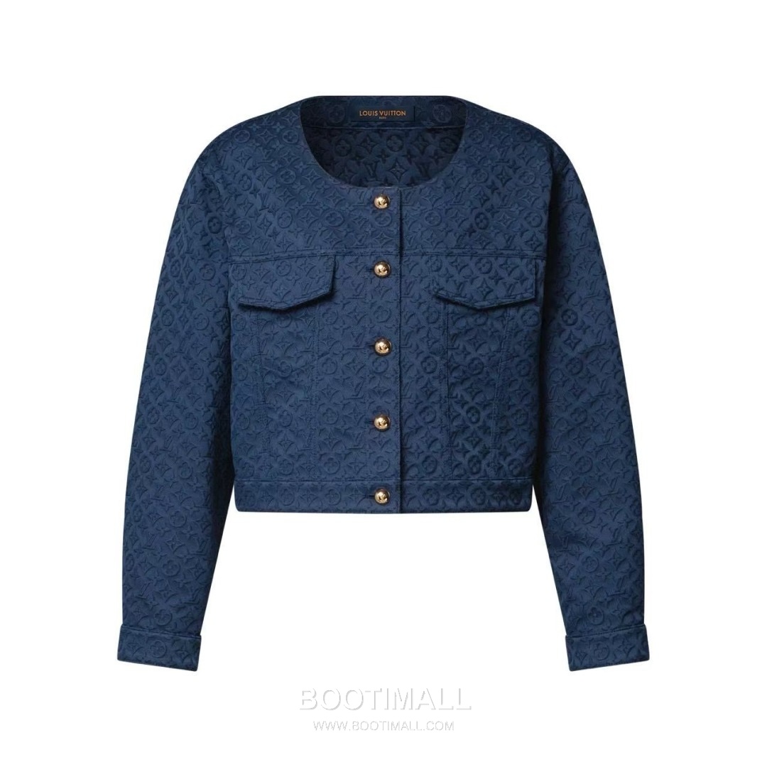 Louis Vuitton SS26 Monogram Jacquard Cotton Zip Jacket 루이비통 SS26 모노그램 자카드 코튼 블랙 재킷 20