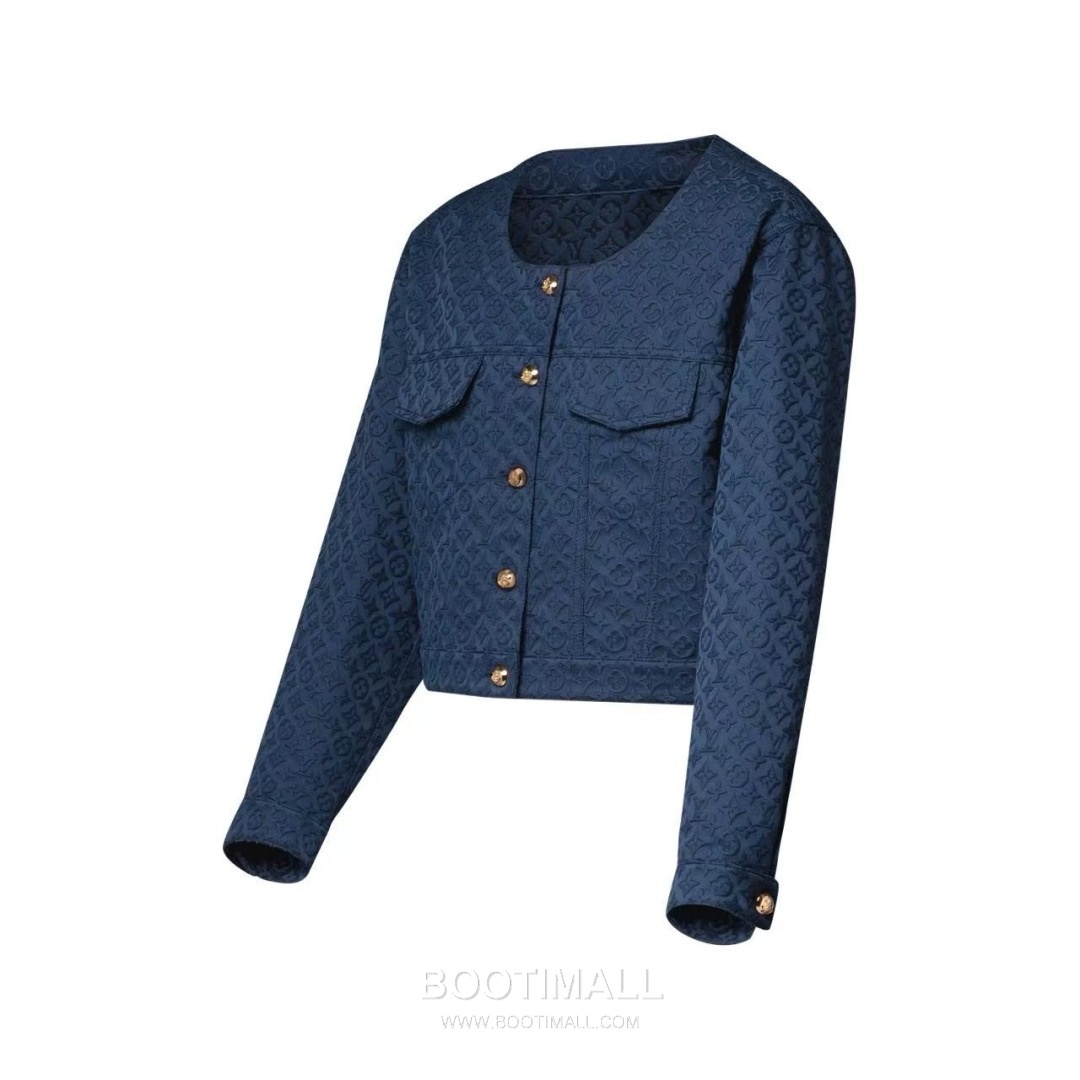 Louis Vuitton SS26 Monogram Jacquard Cotton Zip Jacket 루이비통 SS26 모노그램 자카드 코튼 블랙 재킷 21