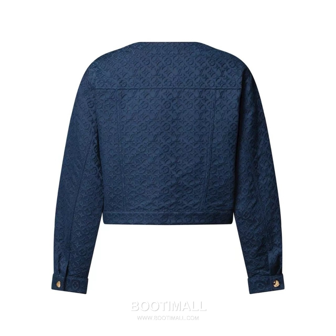 Louis Vuitton SS26 Monogram Jacquard Cotton Zip Jacket 루이비통 SS26 모노그램 자카드 코튼 블랙 재킷 22