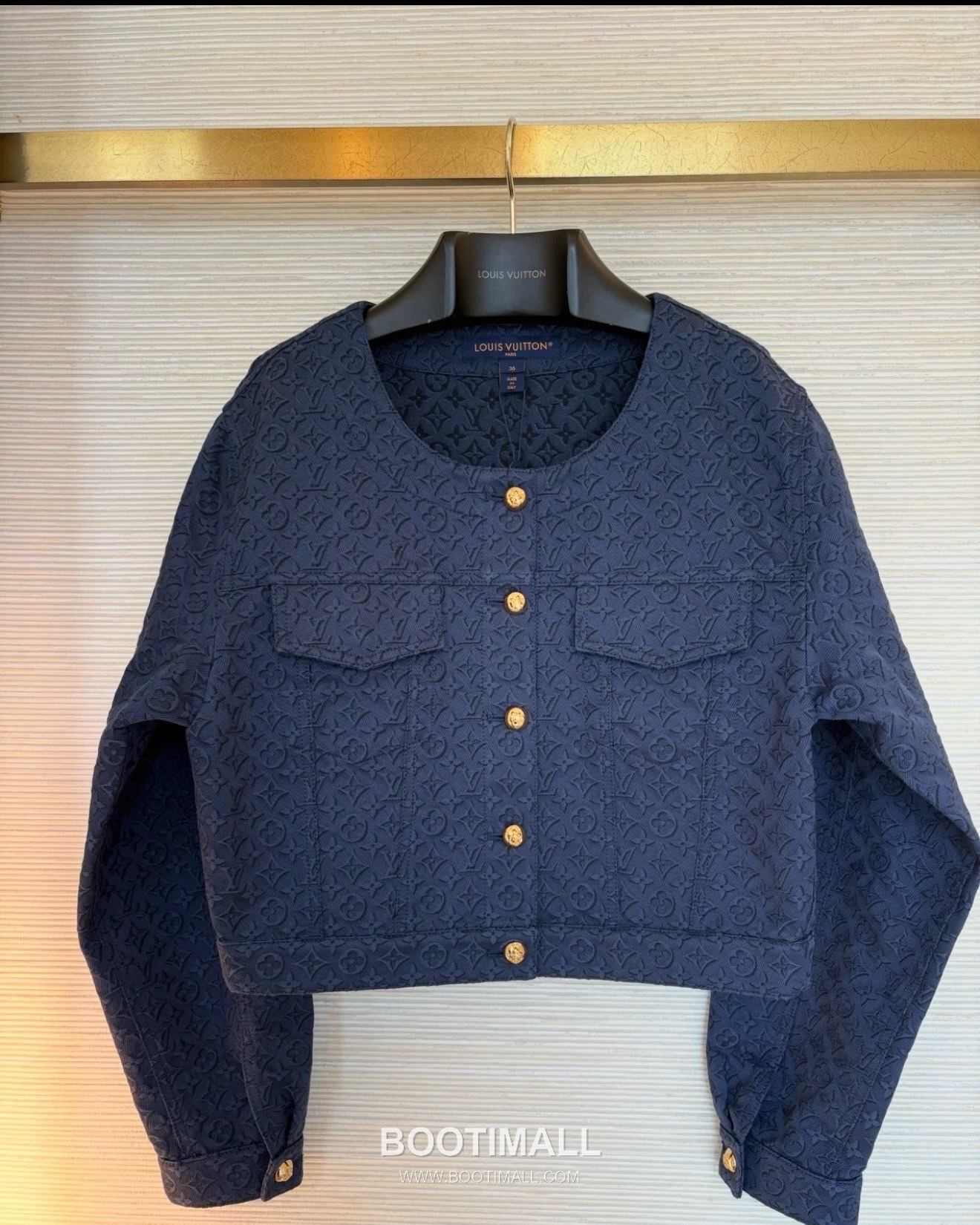 Louis Vuitton SS26 Monogram Jacquard Cotton Zip Jacket 루이비통 SS26 모노그램 자카드 코튼 블랙 재킷 26