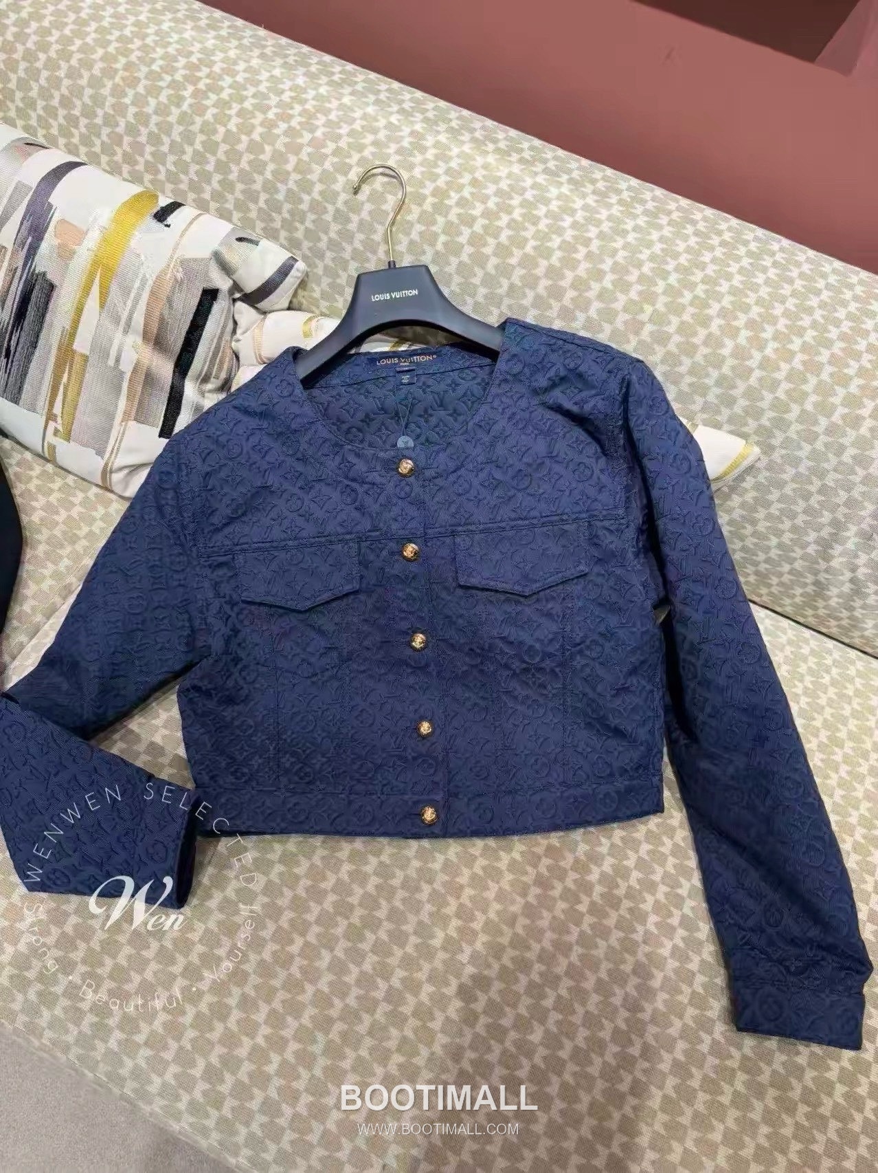 Louis Vuitton SS26 Monogram Jacquard Cotton Zip Jacket 루이비통 SS26 모노그램 자카드 코튼 블랙 재킷 27