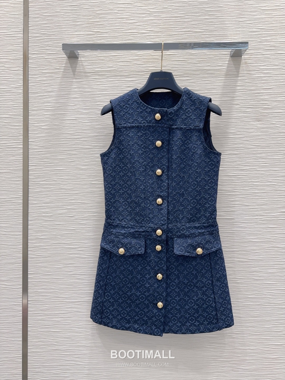 Louis Vuitton SS26 Monogram Jacquard Cotton One Piece 루이비통 SS26 모노그램 자카드 코튼 블랙 원피스 10