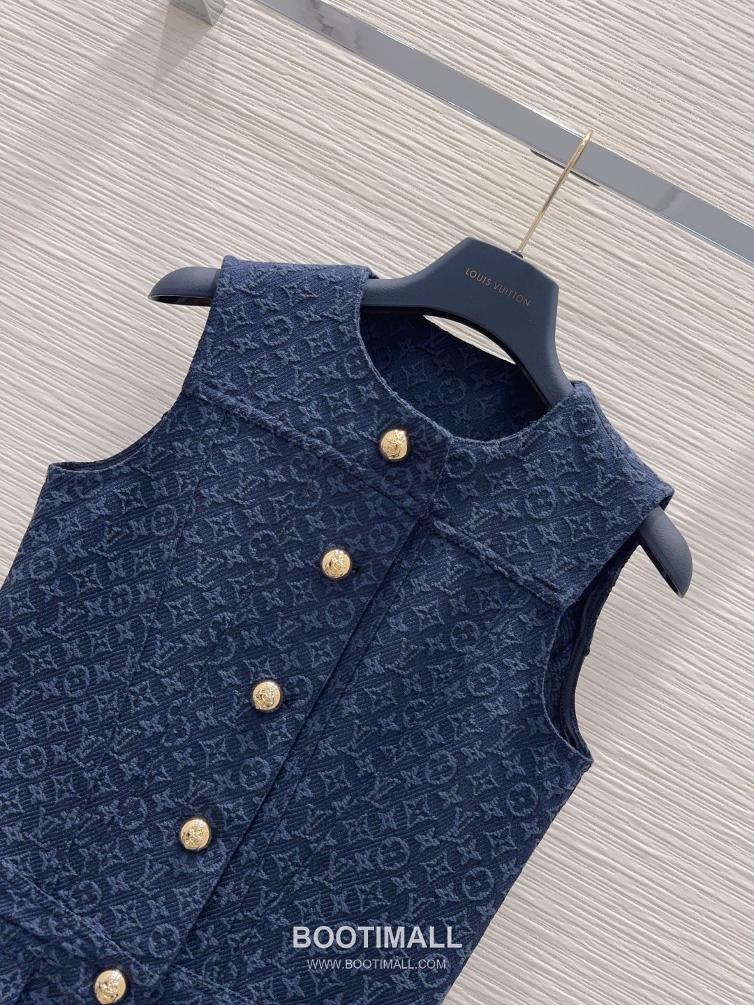 Louis Vuitton SS26 Monogram Jacquard Cotton One Piece 루이비통 SS26 모노그램 자카드 코튼 블랙 원피스 11