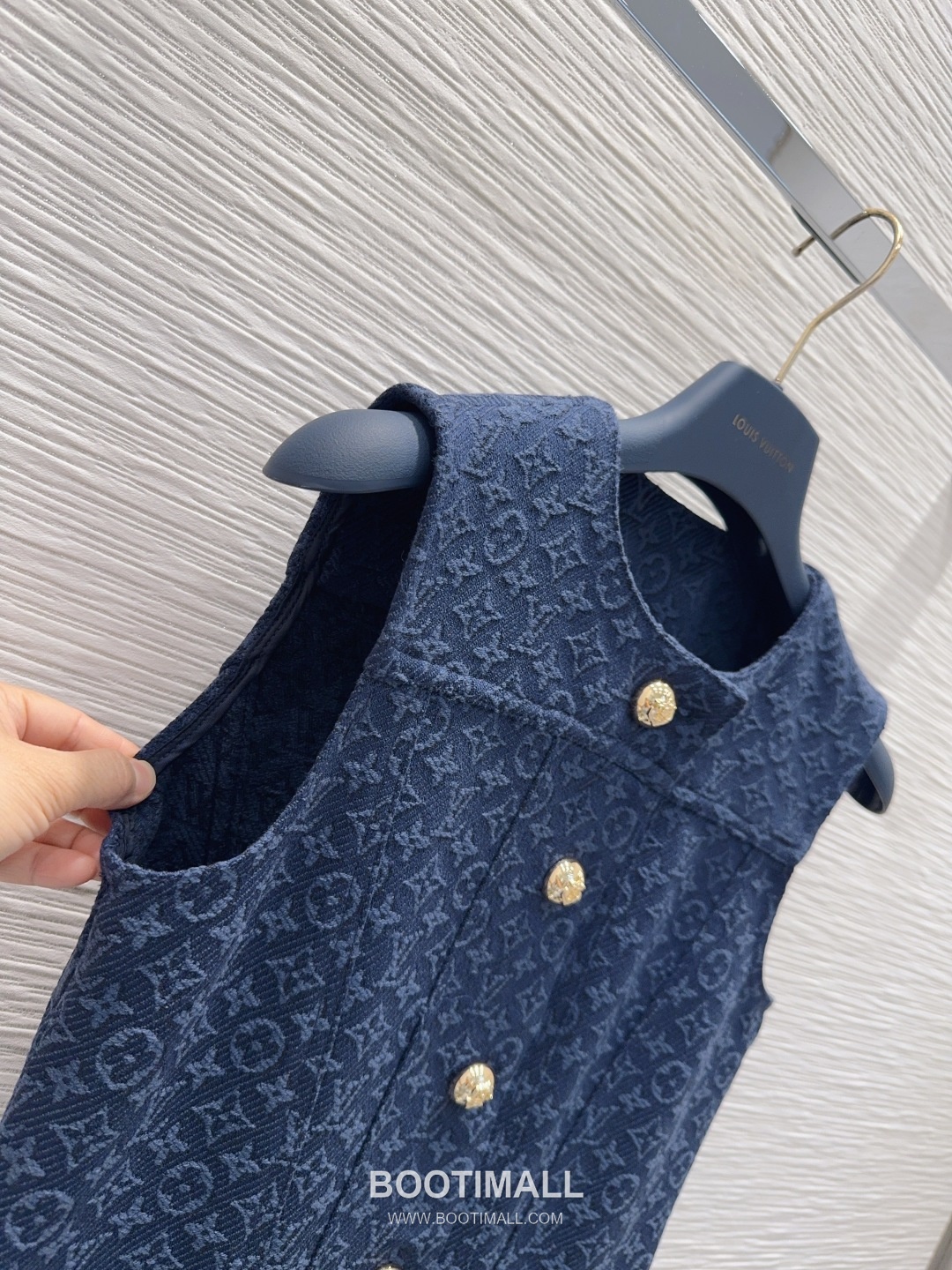 Louis Vuitton SS26 Monogram Jacquard Cotton One Piece 루이비통 SS26 모노그램 자카드 코튼 블랙 원피스 15