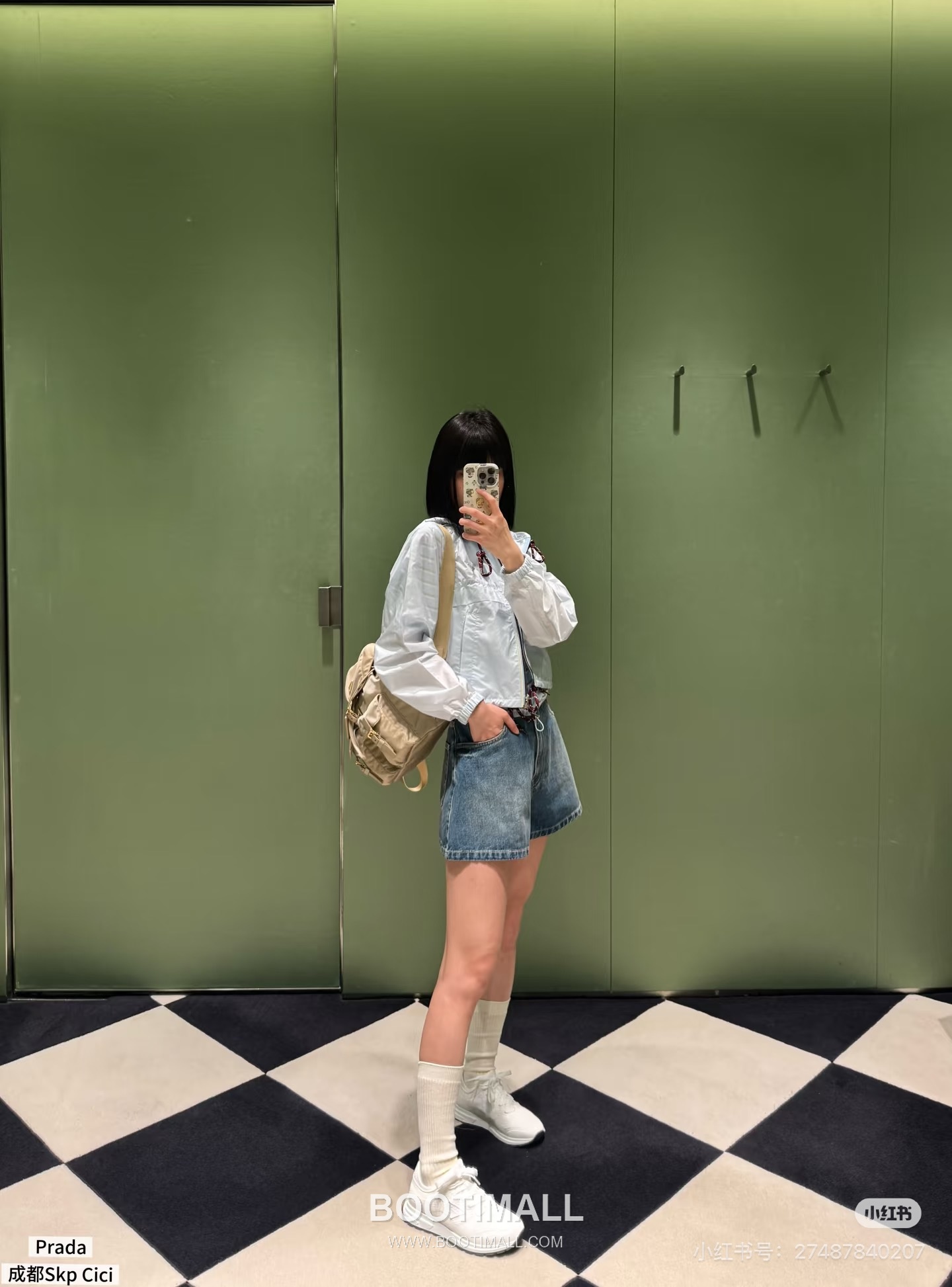 Prada SS26 Nylon Triangle Logo Hooded Zip Jacket 프라다 SS26 나일론 삼각 로고 후드 집업 블루 재킷 6