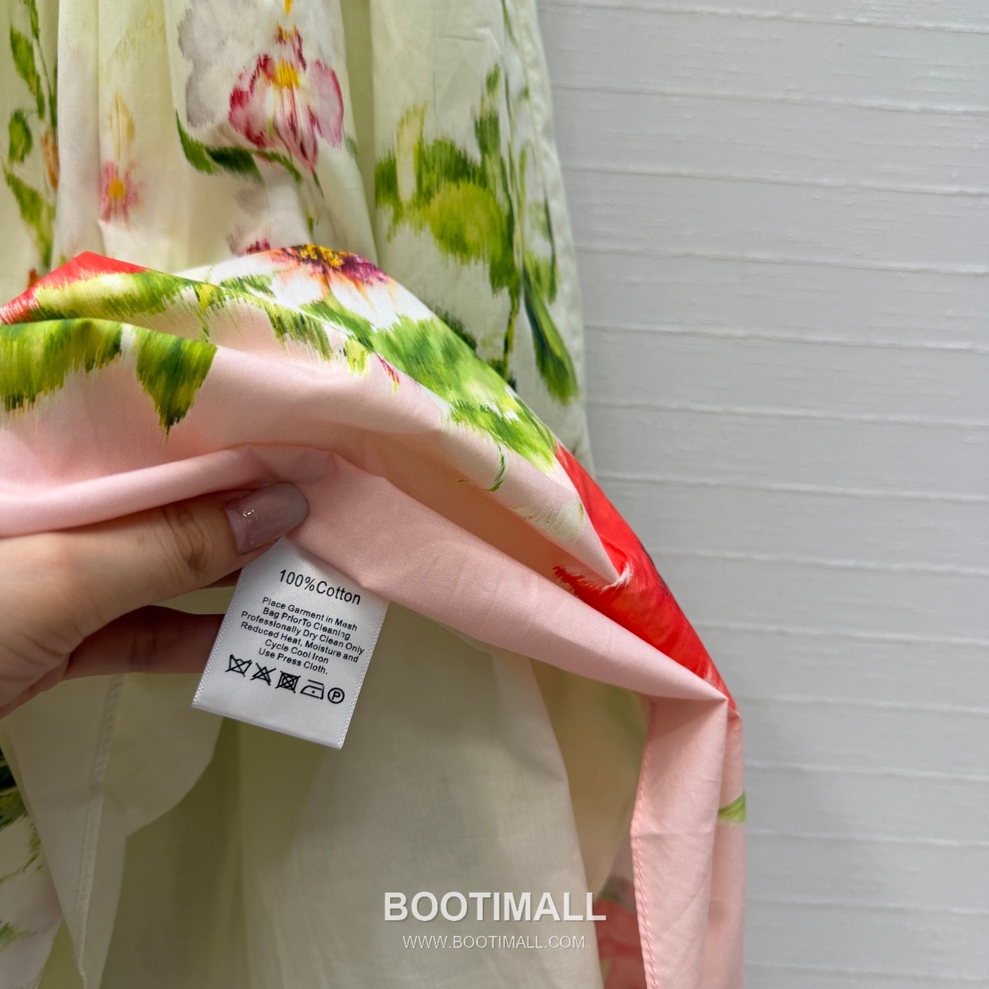 Oscar de la Renta SS26 Cotton Pleated Print Sleeveless One Piece 오스카드라렌타 SS26 코튼 플리츠 프린트 핑크 원피스 13