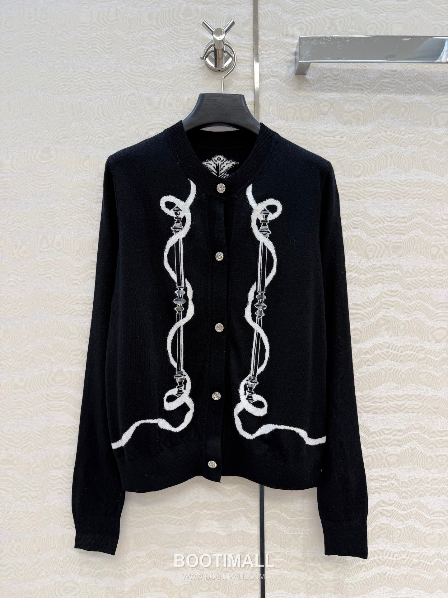 Hermes SS26 Merino Wool Jacquard Knit Cardigan 에르메스 SS26 메리노울 자카드 니트 베이지 가디건 1