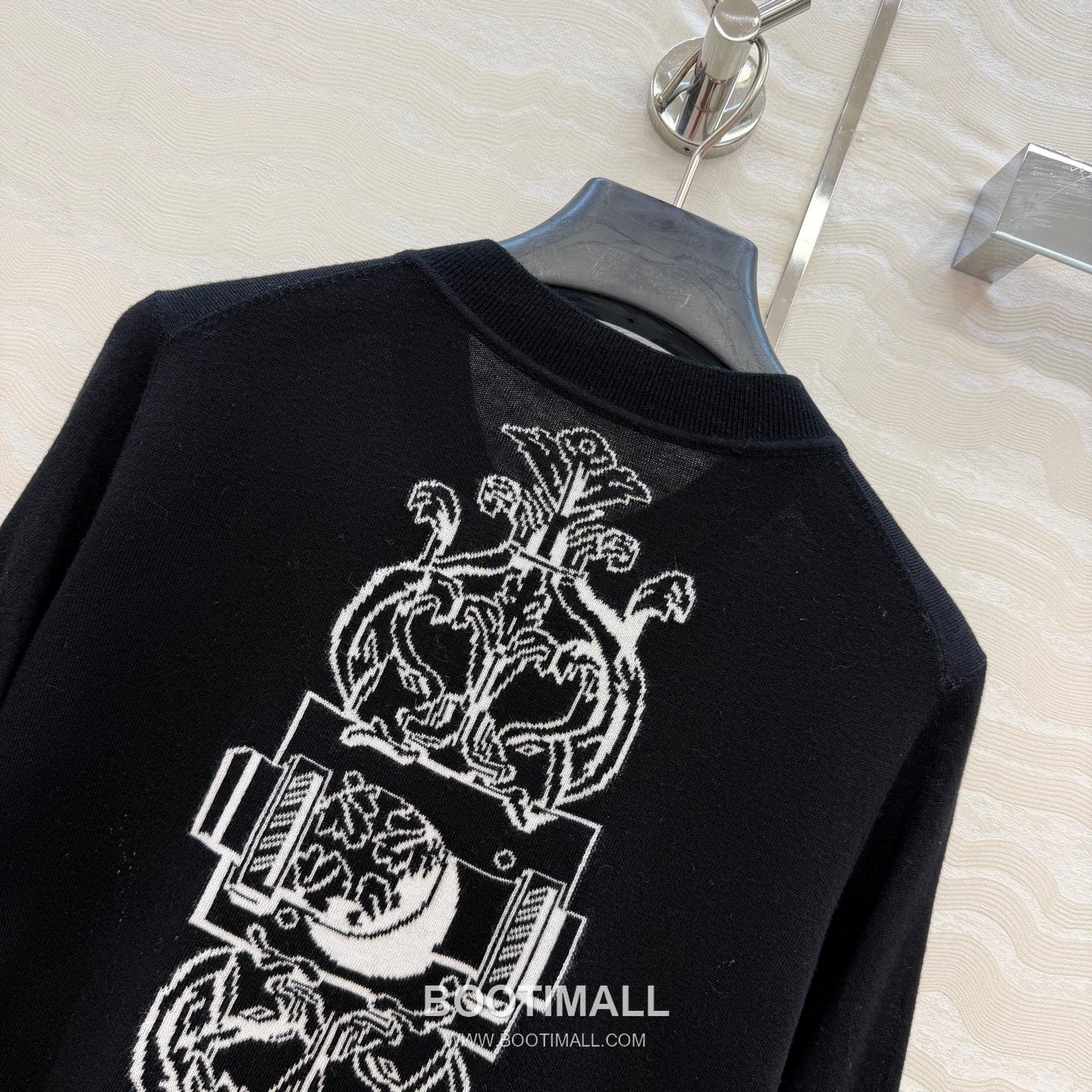 Hermes SS26 Merino Wool Jacquard Knit Cardigan 에르메스 SS26 메리노울 자카드 니트 베이지 가디건 9