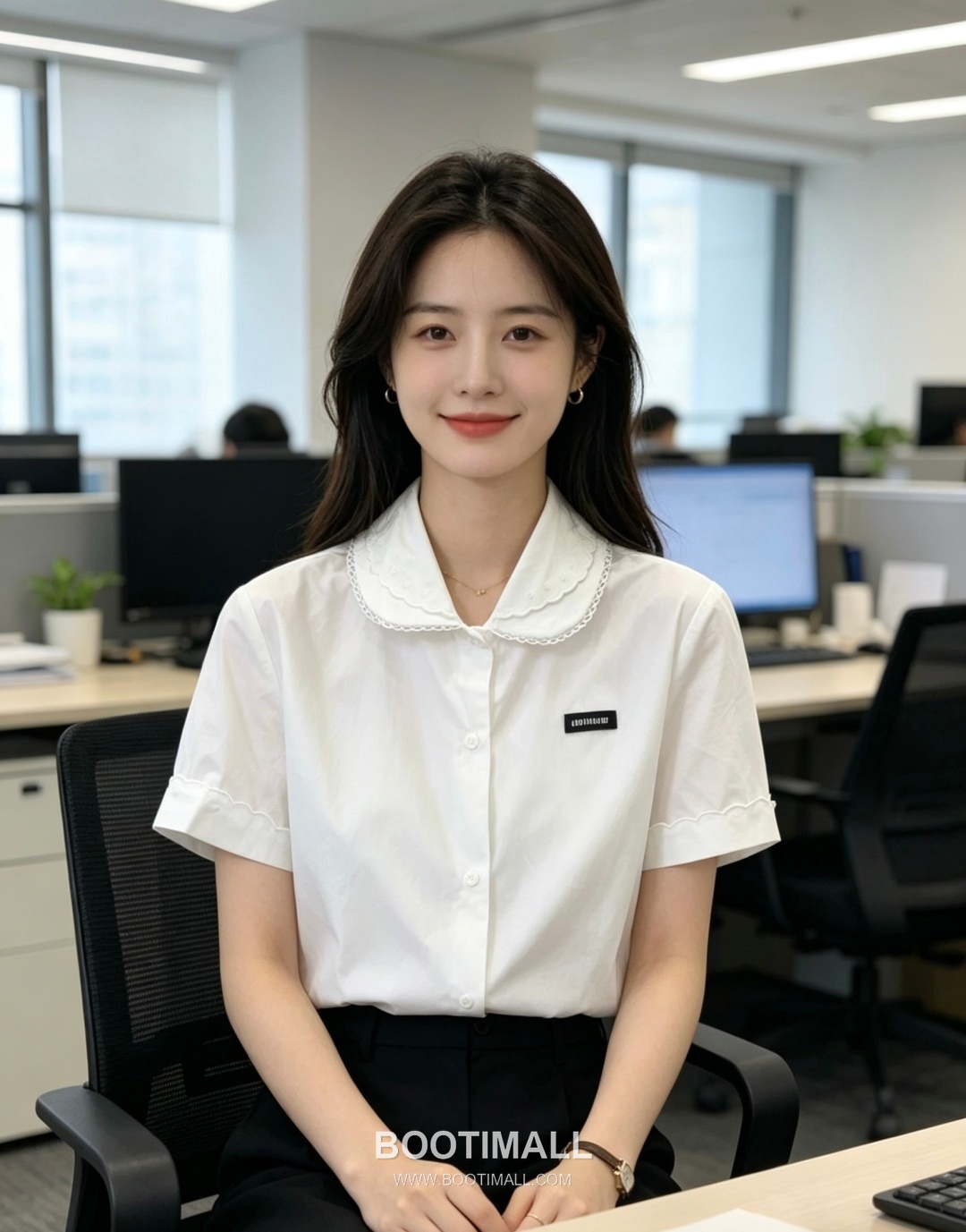 Dior SS26 Cotton Linen Lace Logo Collar Blouse 디올 SS26 코튼 린넨 레이스 로고 화이트 블라우스 4