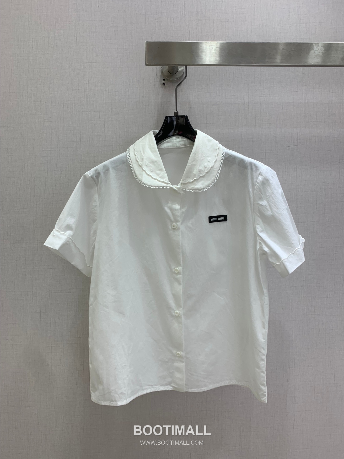 Dior SS26 Cotton Linen Lace Logo Collar Blouse 디올 SS26 코튼 린넨 레이스 로고 화이트 블라우스 5