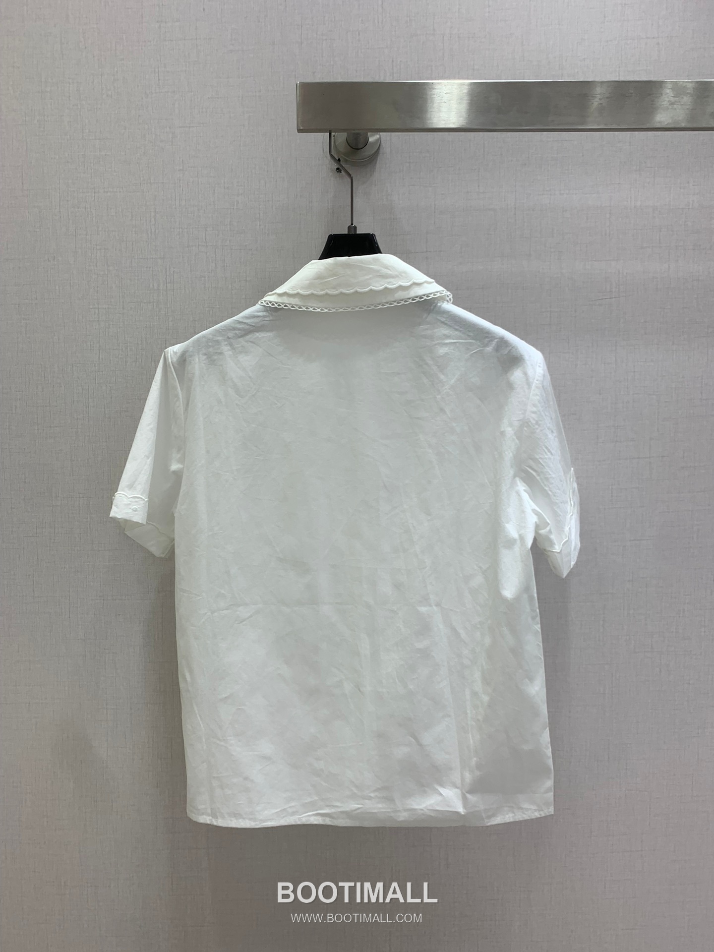 Dior SS26 Cotton Linen Lace Logo Collar Blouse 디올 SS26 코튼 린넨 레이스 로고 화이트 블라우스 13