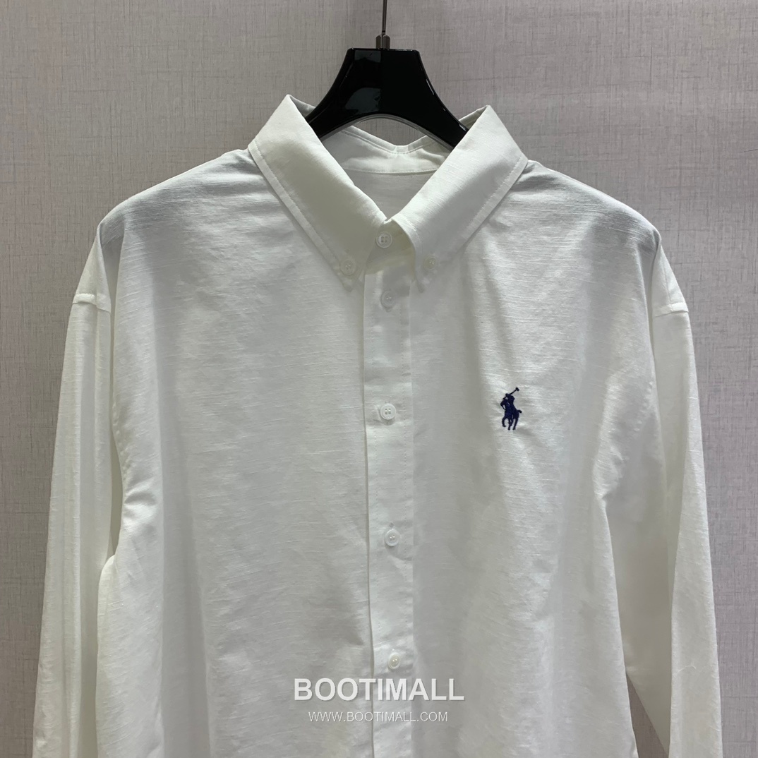 Ralph Lauren SS26 Linen Pony Embroidered Shirt 랄프로렌 SS26 린넨 포니 자수 화이트 셔츠 4