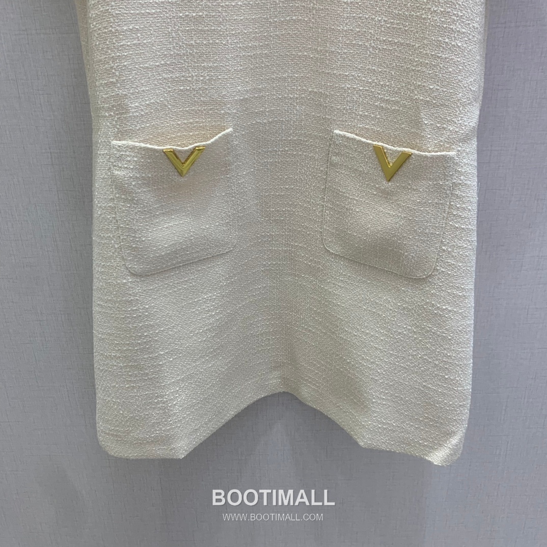 Valentino SS26 Tweed Bow Short Sleeve One Piece 발렌티노 SS26 트위드 리본 반팔 핑크 원피스 12