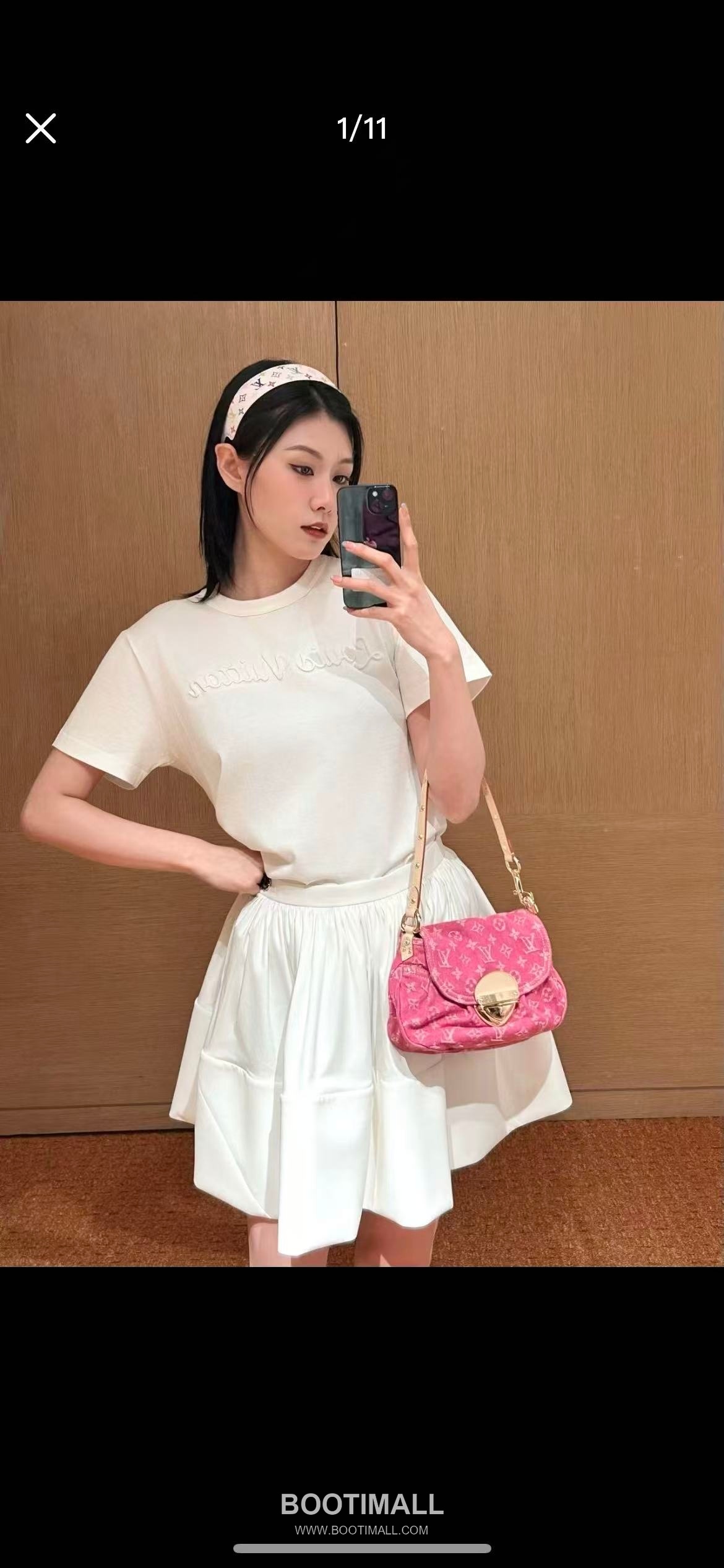 Louis Vuitton SS26 Cotton Embroidered Relief Logo T-Shirt 루이비통 SS26 코튼 자수 릴리프 로고 화이트 티셔츠 2