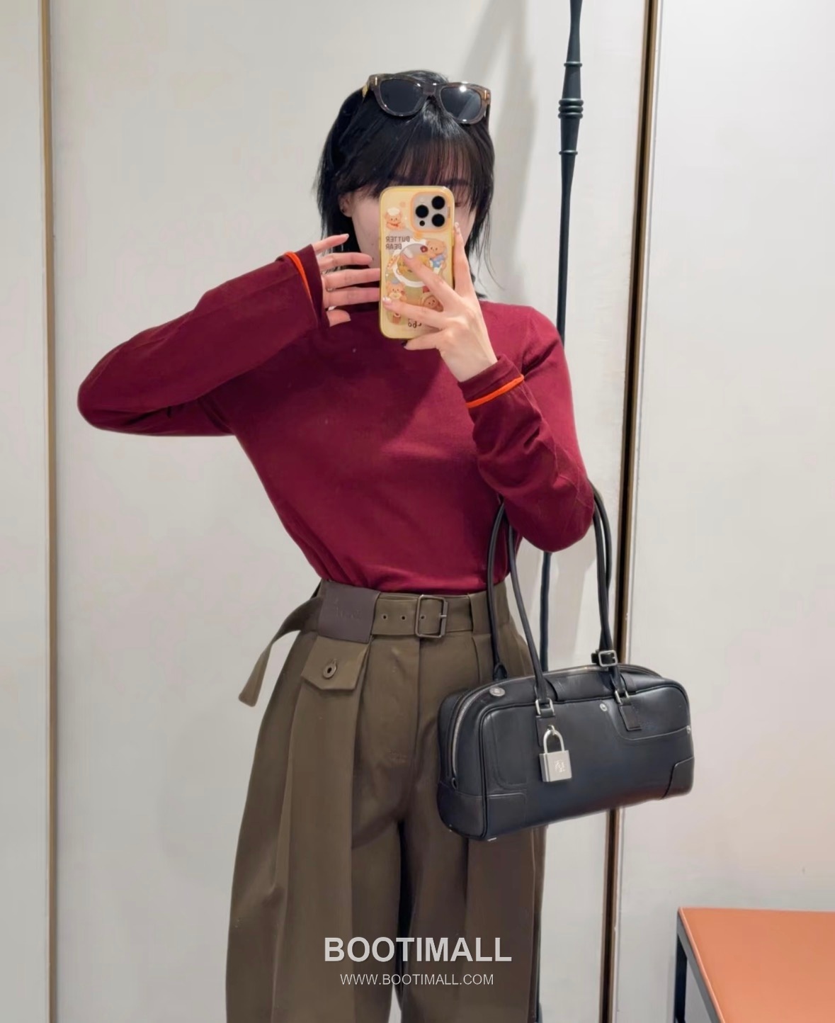 Loewe SS26 Cotton Pleated Belted Wide Pants 로에베 SS26 코튼 플리츠 벨트 와이드 그린 팬츠 7