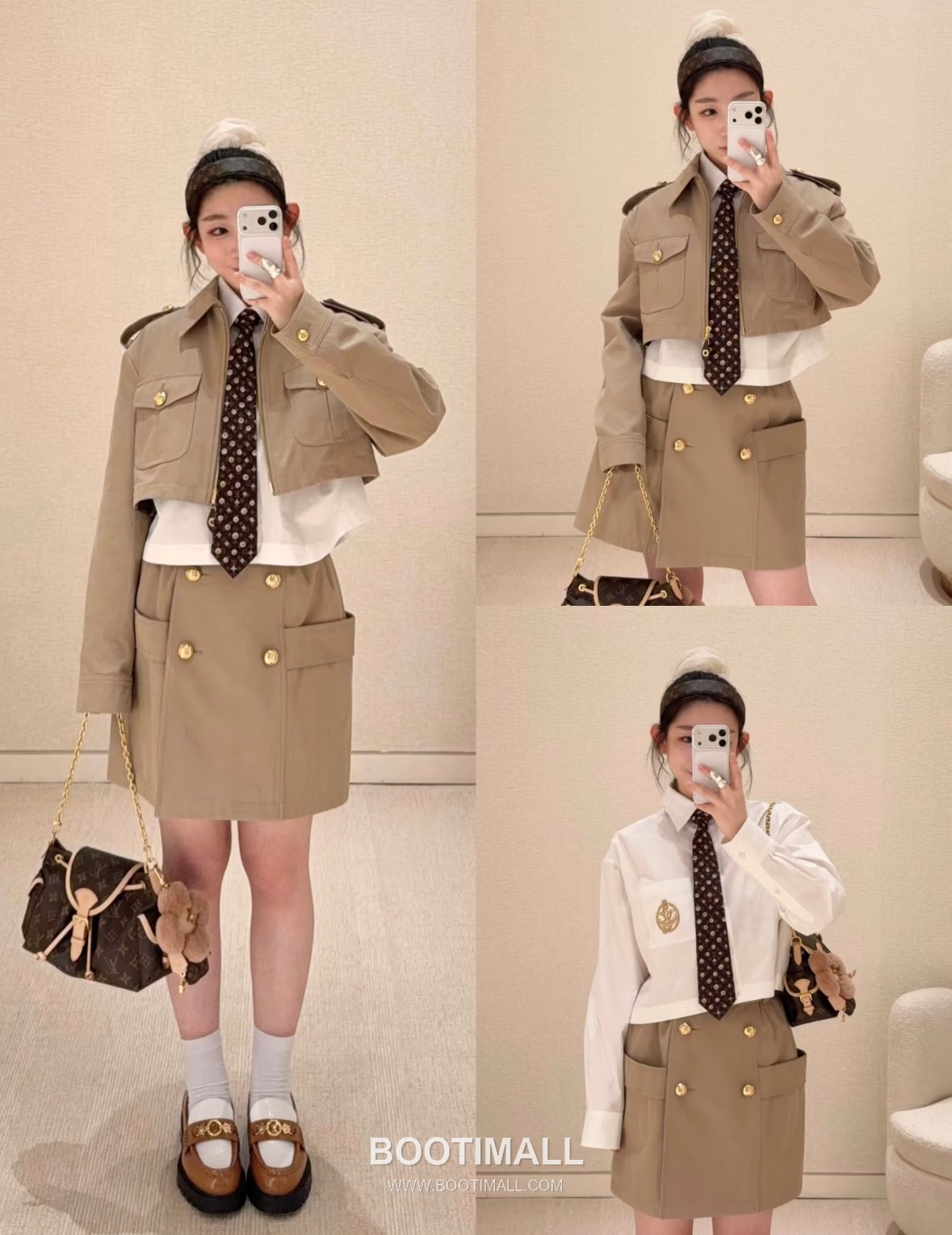 Louis Vuitton SS26 Cotton Cargo Belted Midi Skirt 루이비통 SS26 코튼 카고 벨트 카멜 스커트 9