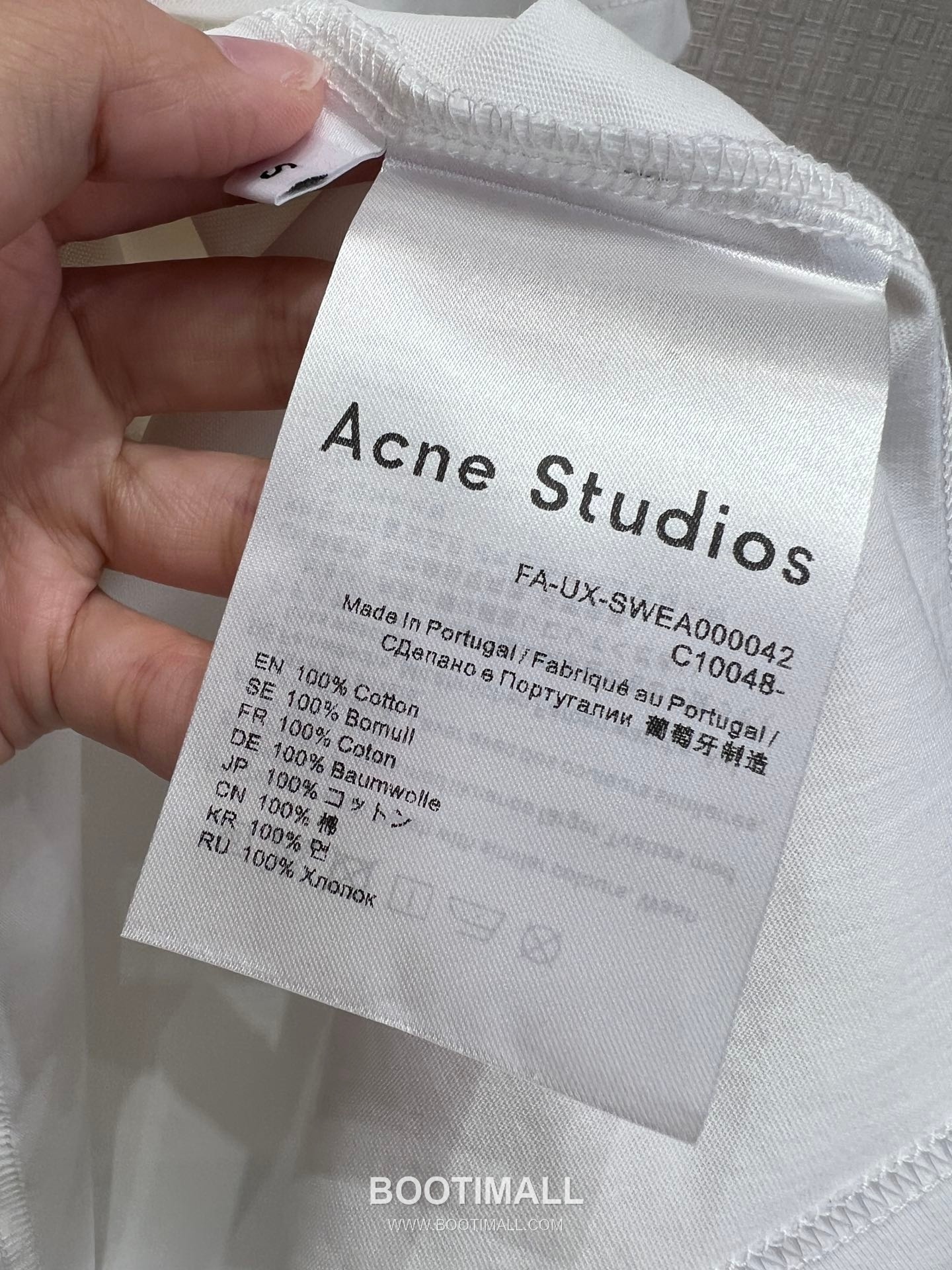 Acne Studios SS26 Cotton Beaded Logo T-Shirt 아크네스튜디오 SS26 코튼 비즈 로고 블랙 티셔츠 9