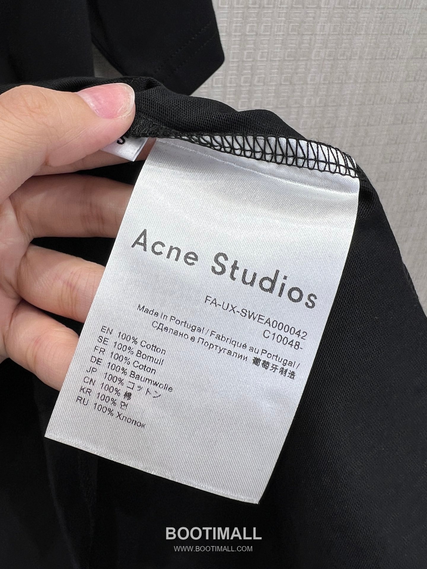 Acne Studios SS26 Cotton Beaded Logo T-Shirt 아크네스튜디오 SS26 코튼 비즈 로고 블랙 티셔츠 9