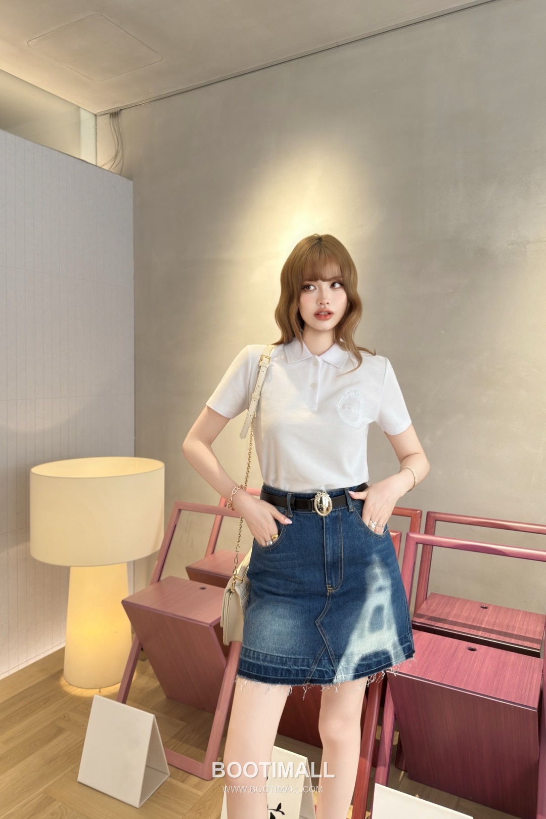 Dior SS26 Cotton Polo Collar Logo T-Shirt 디올 SS26 코튼 폴로 카라 로고 화이트 티셔츠 1