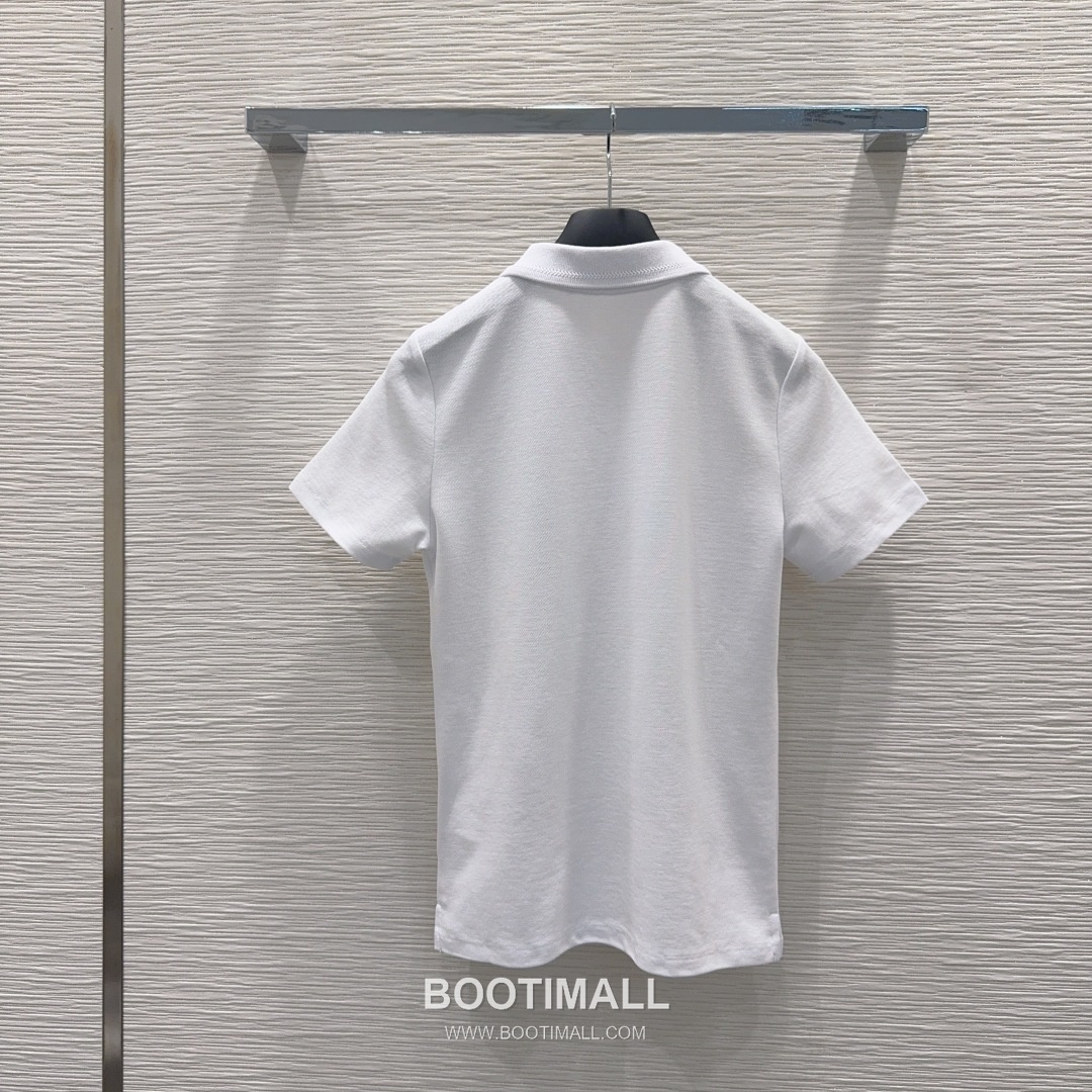 Dior SS26 Cotton Polo Collar Logo T-Shirt 디올 SS26 코튼 폴로 카라 로고 화이트 티셔츠 18