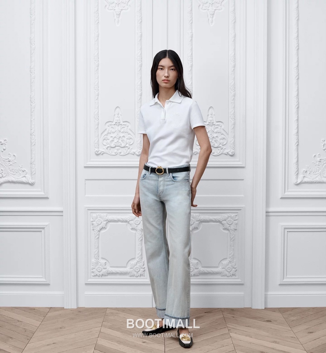 Dior SS26 Cotton Polo Collar Logo T-Shirt 디올 SS26 코튼 폴로 카라 로고 화이트 티셔츠 20