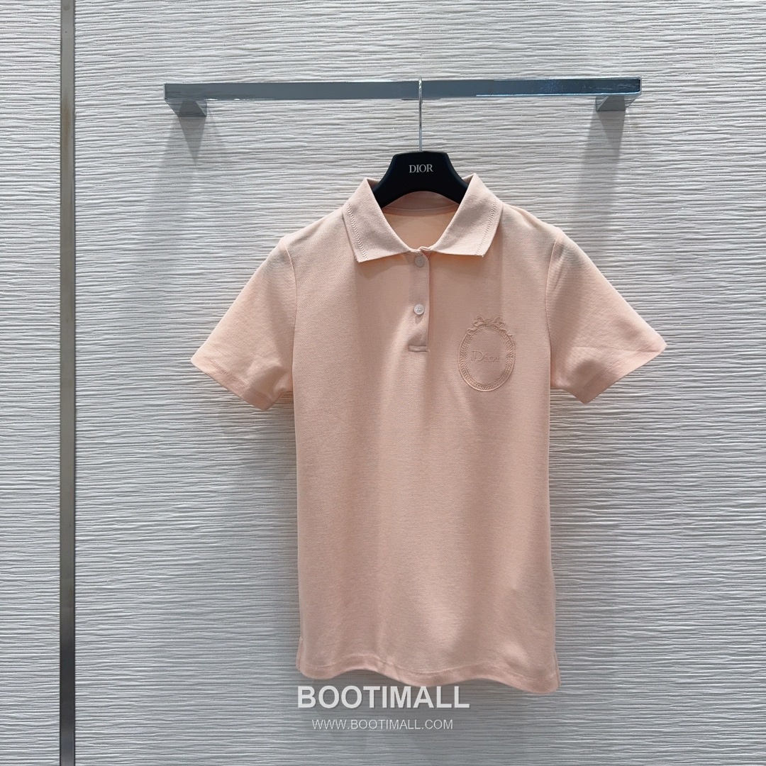Dior SS26 Cotton Polo Collar Logo T-Shirt 디올 SS26 코튼 폴로 카라 로고 화이트 티셔츠 10