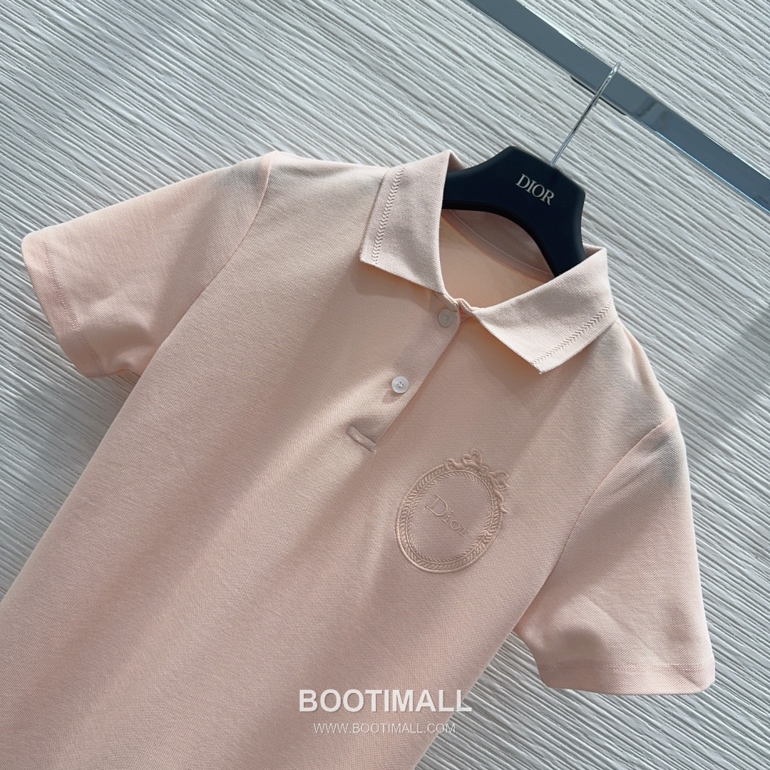 Dior SS26 Cotton Polo Collar Logo T-Shirt 디올 SS26 코튼 폴로 카라 로고 화이트 티셔츠 11
