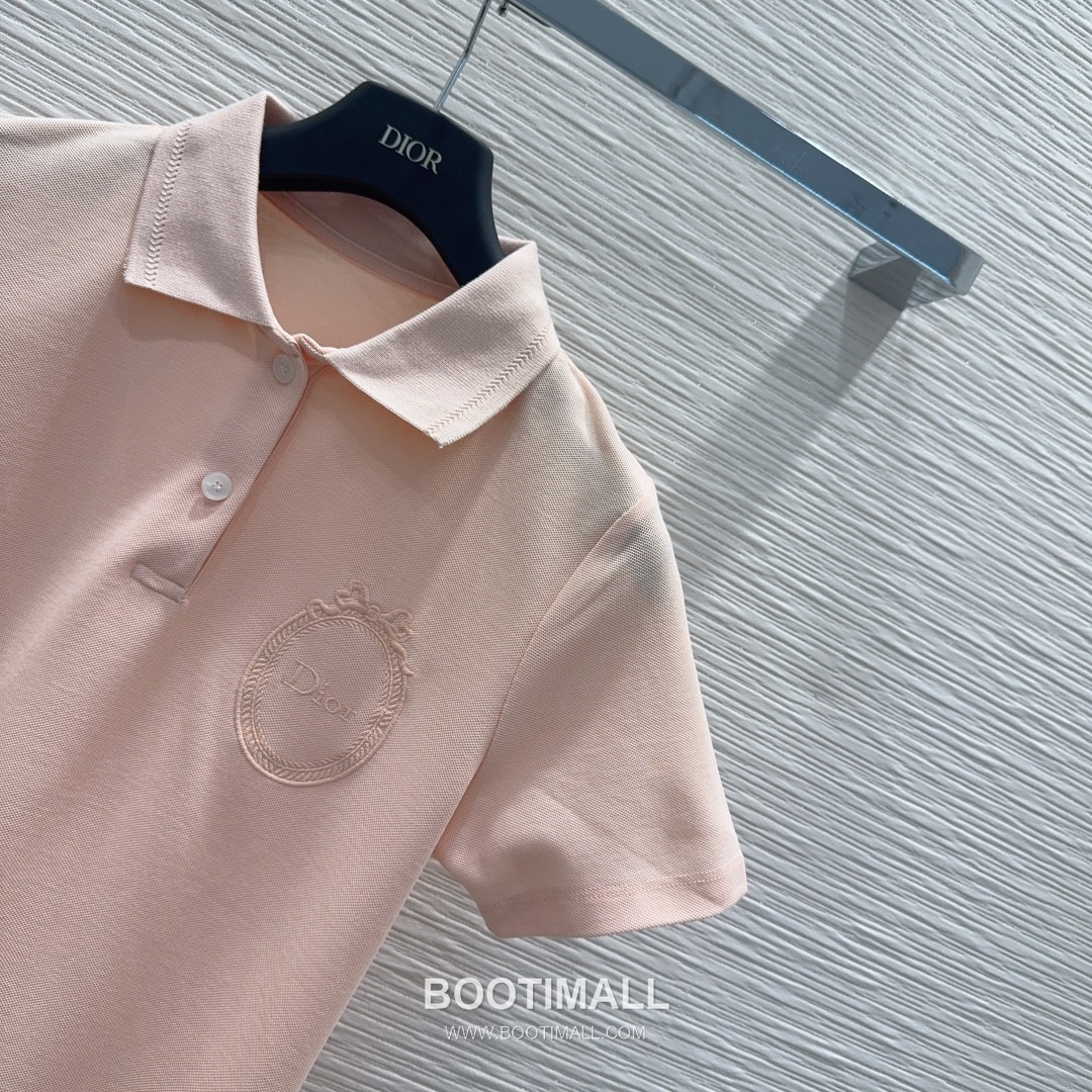 Dior SS26 Cotton Polo Collar Logo T-Shirt 디올 SS26 코튼 폴로 카라 로고 화이트 티셔츠 13