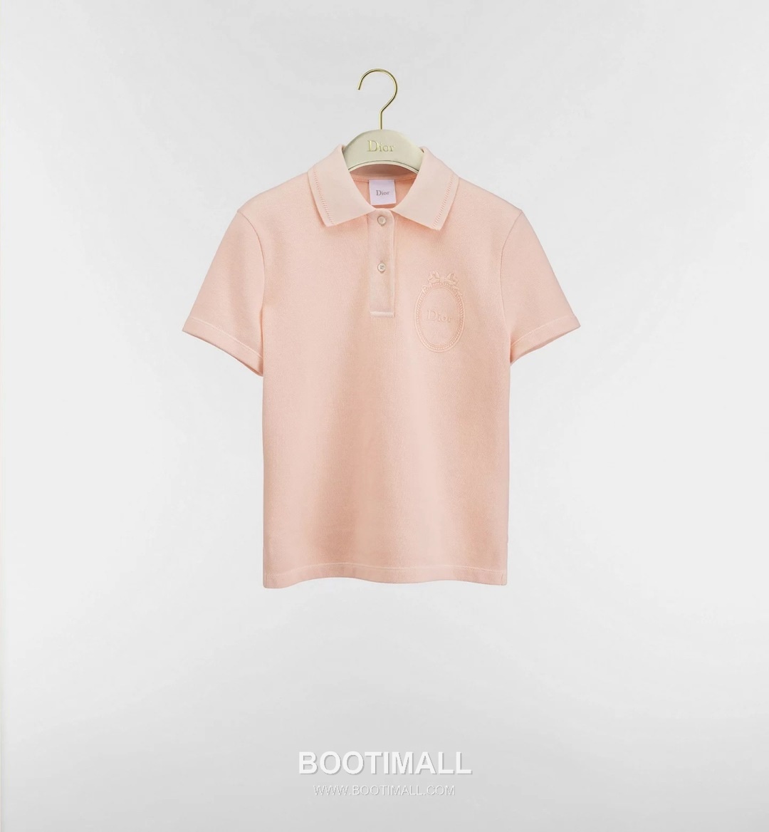 Dior SS26 Cotton Polo Collar Logo T-Shirt 디올 SS26 코튼 폴로 카라 로고 화이트 티셔츠 19