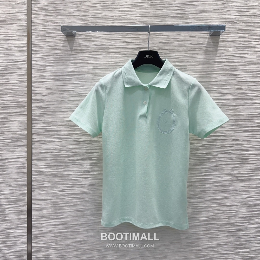 Dior SS26 Cotton Polo Collar Logo T-Shirt 디올 SS26 코튼 폴로 카라 로고 화이트 티셔츠 10