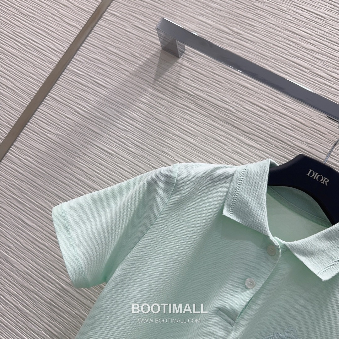 Dior SS26 Cotton Polo Collar Logo T-Shirt 디올 SS26 코튼 폴로 카라 로고 화이트 티셔츠 12