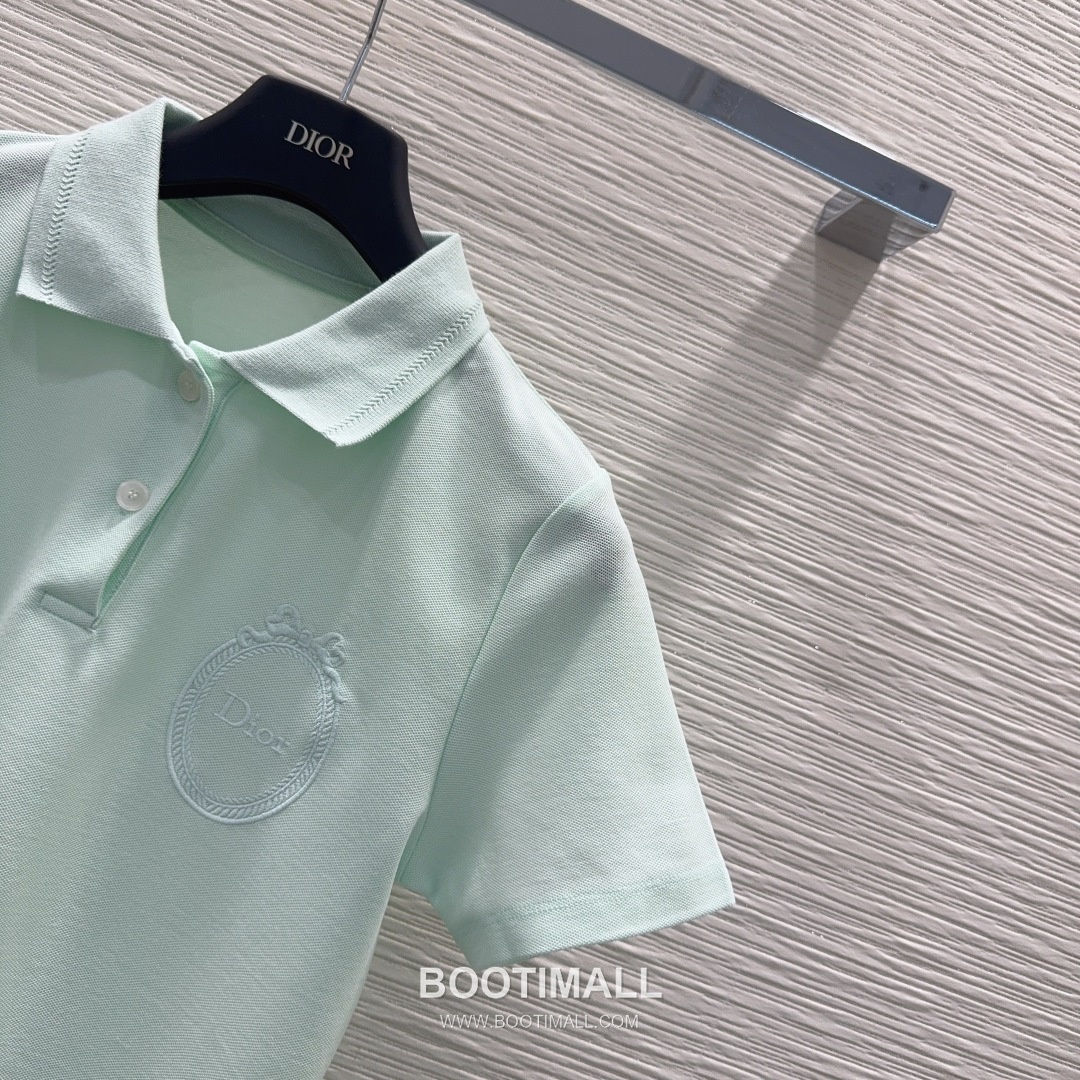 Dior SS26 Cotton Polo Collar Logo T-Shirt 디올 SS26 코튼 폴로 카라 로고 화이트 티셔츠 13