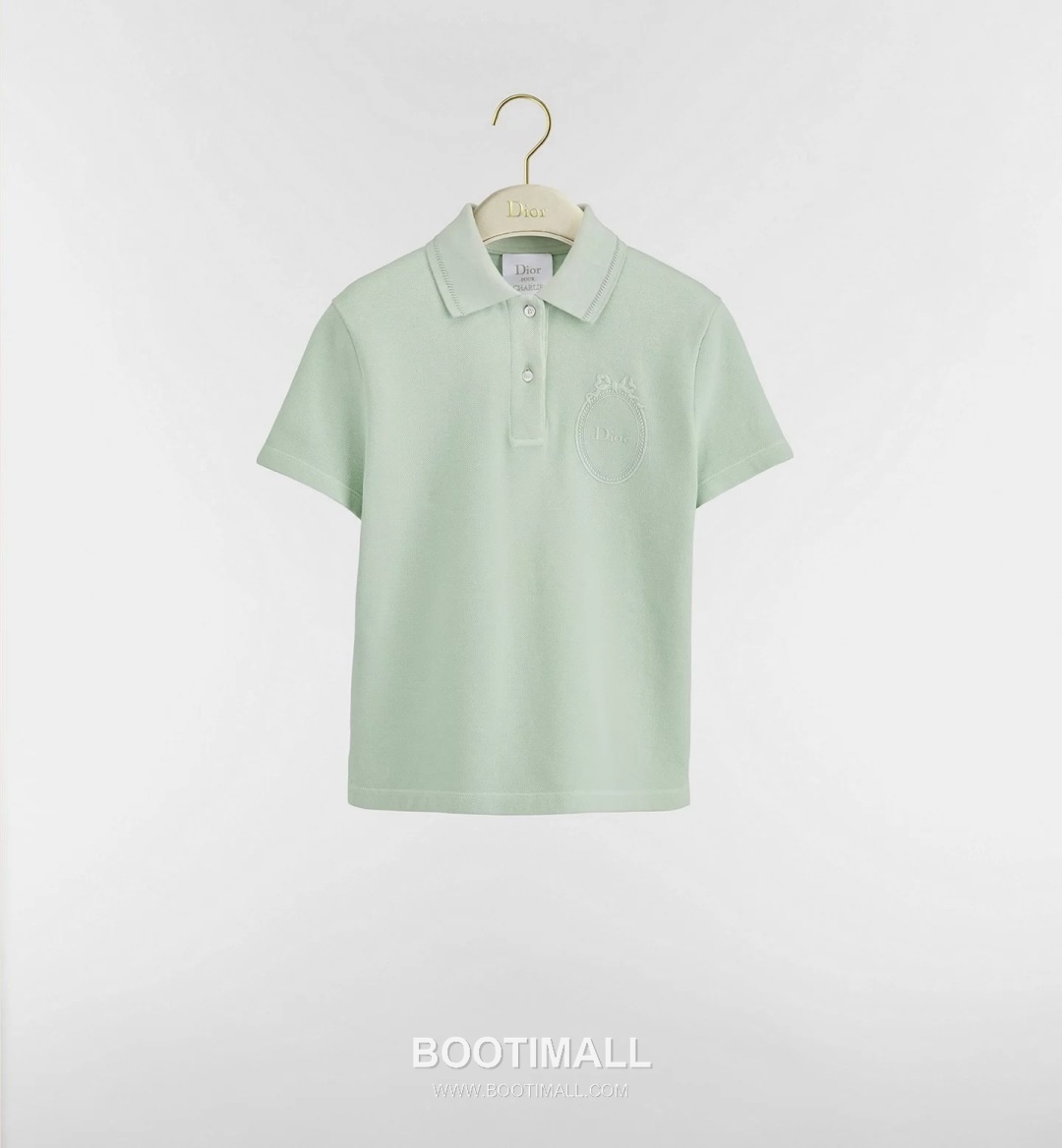 Dior SS26 Cotton Polo Collar Logo T-Shirt 디올 SS26 코튼 폴로 카라 로고 화이트 티셔츠 19