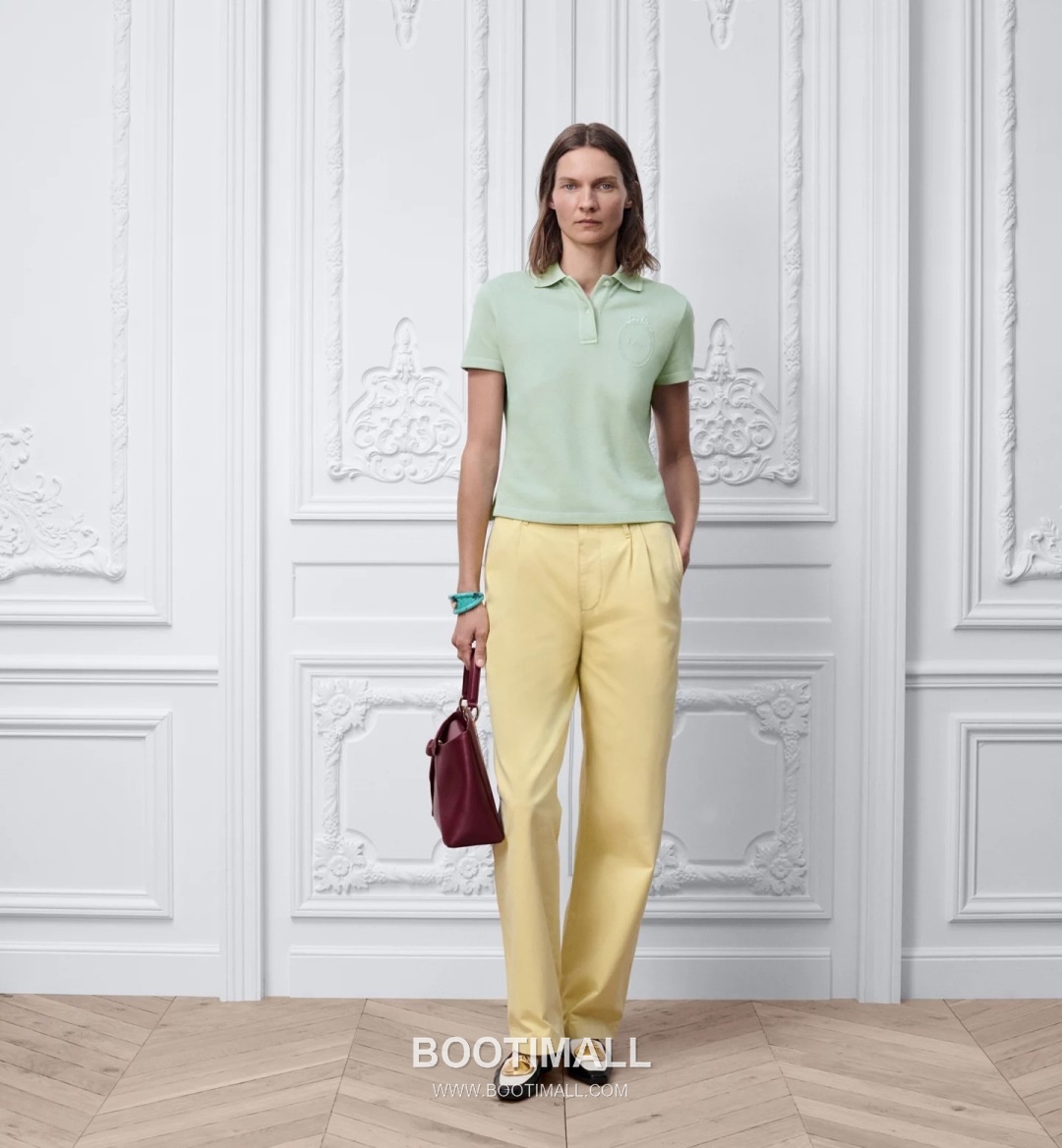 Dior SS26 Cotton Polo Collar Logo T-Shirt 디올 SS26 코튼 폴로 카라 로고 화이트 티셔츠 20